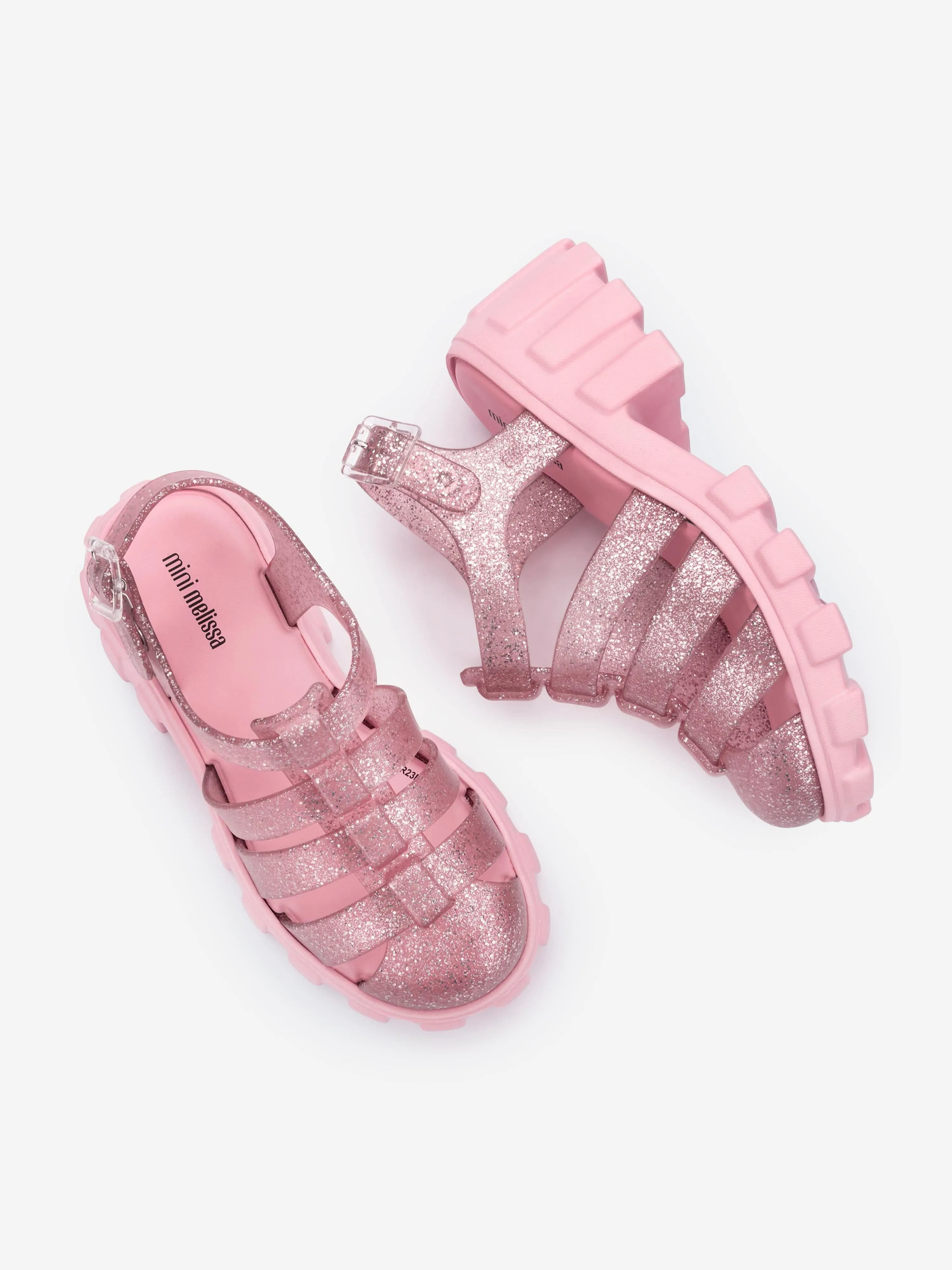 Mini Melissa Sandales Megan pour Filles en Rose