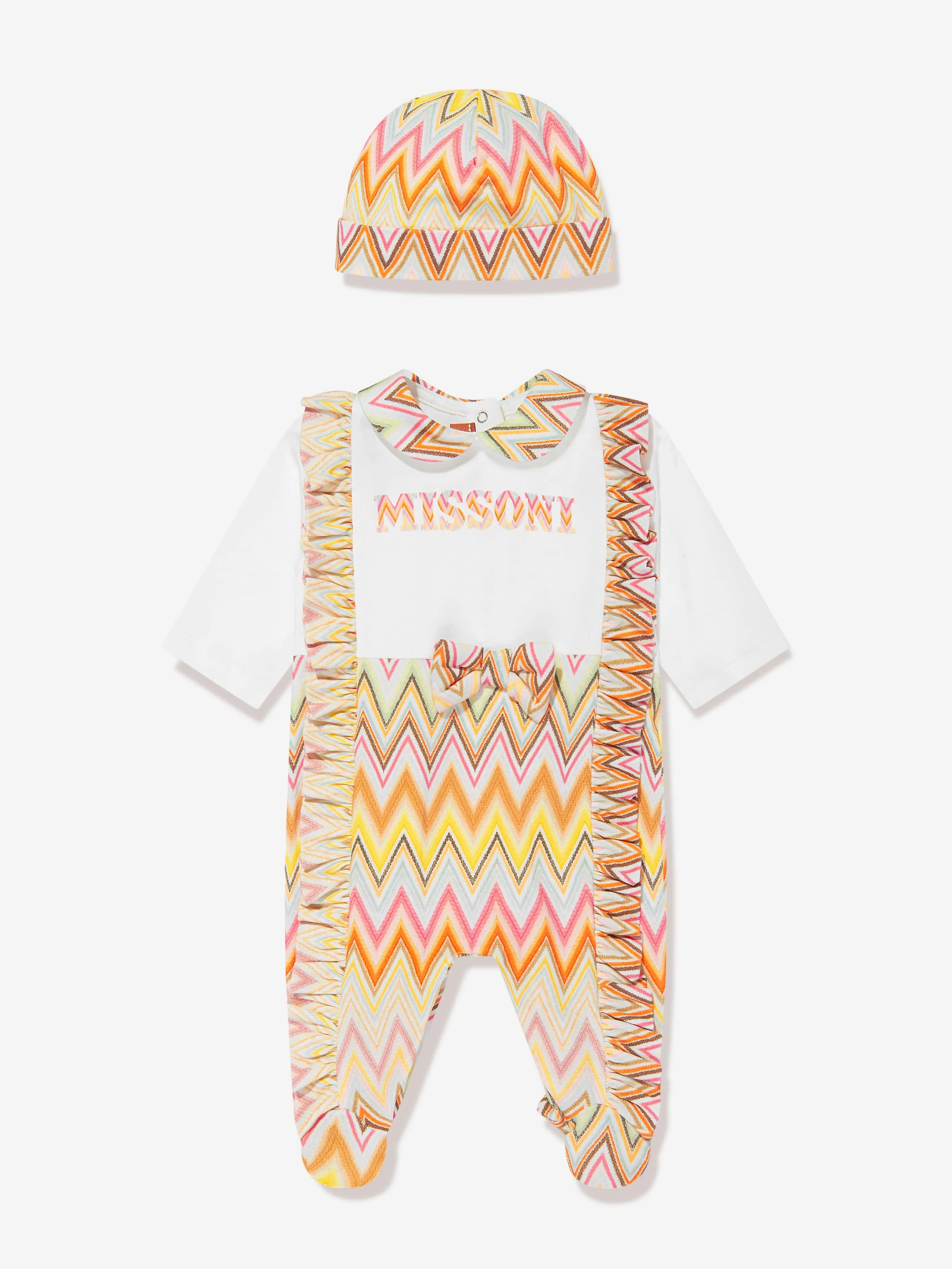 Missoni Ensemble Cadeau Gigoteuse à Motifs Zigzag Multicolore pour Fille