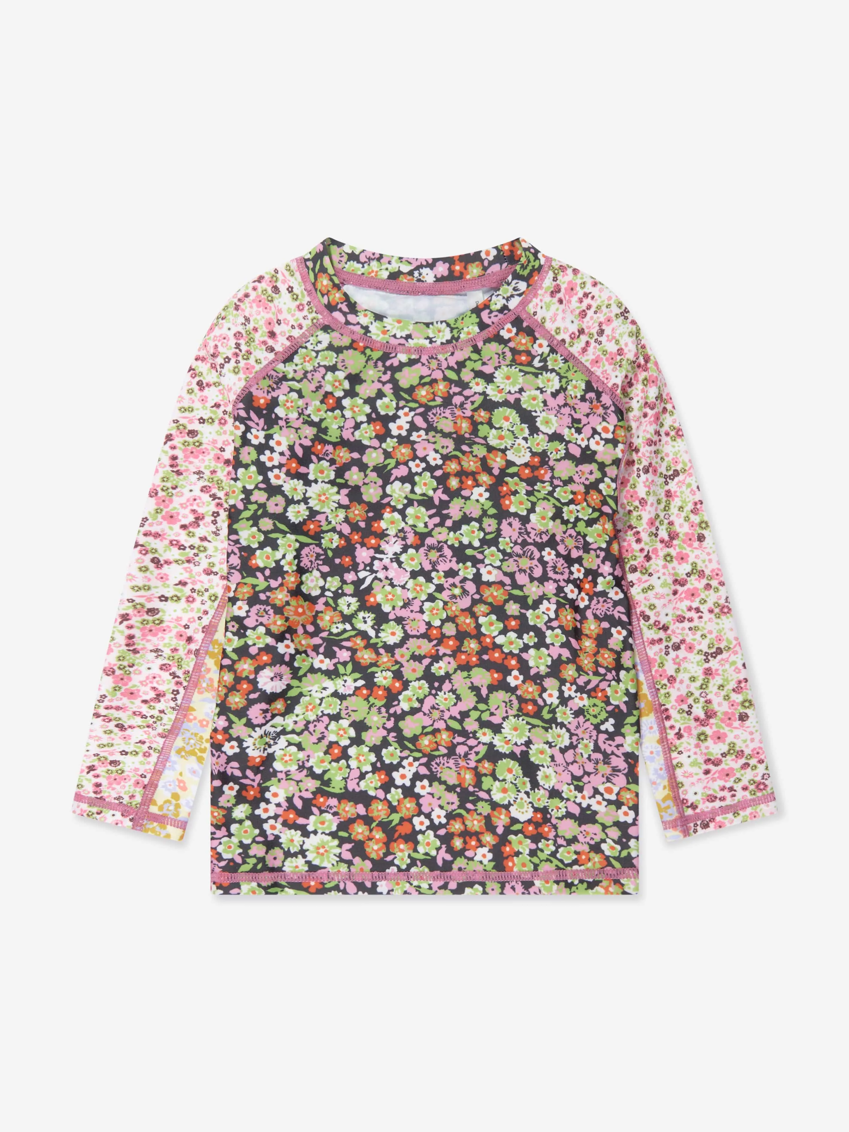 Haut de maillot de bain à manches longues Neptune pour filles Molo en multicolore