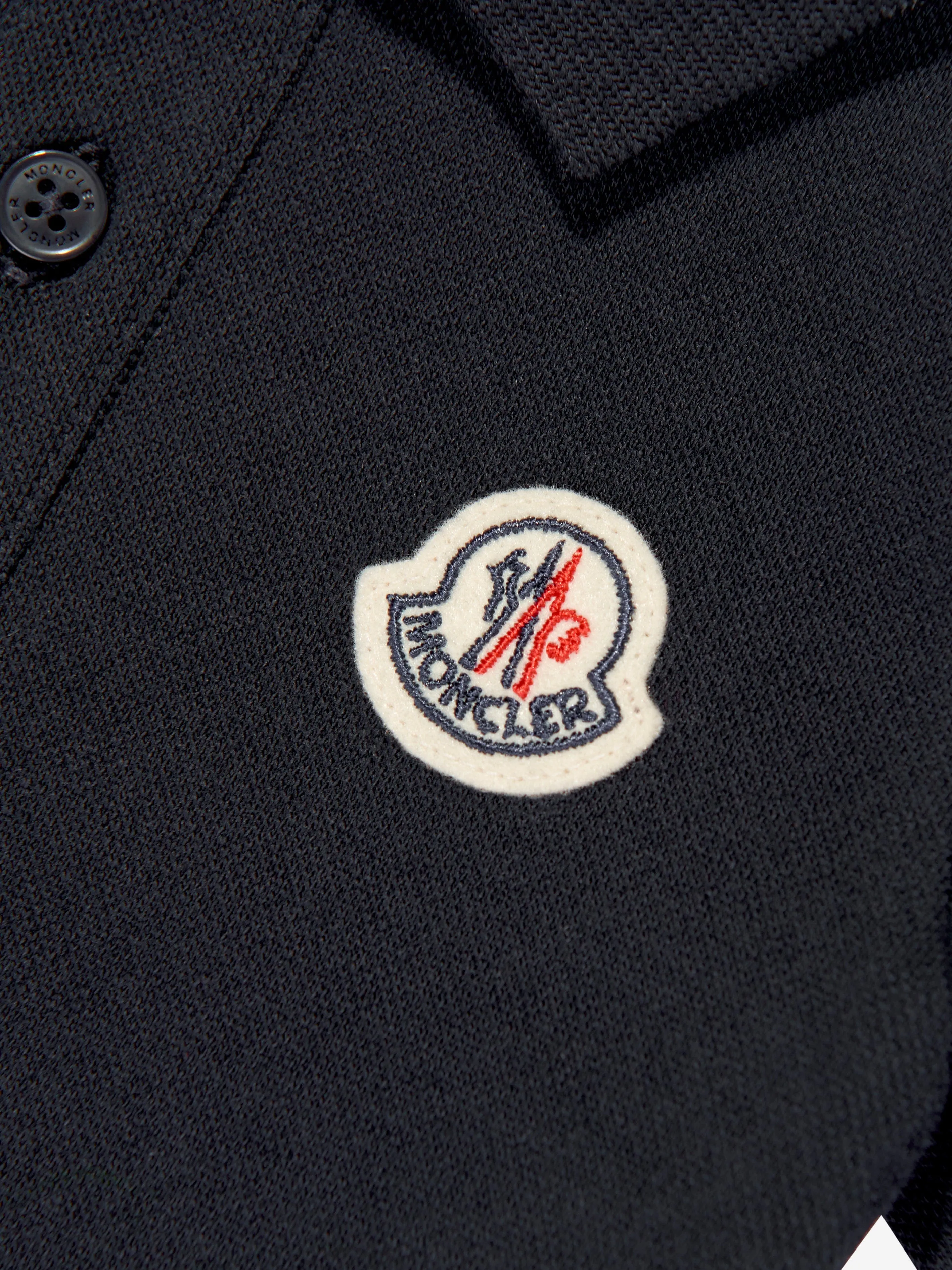 Moncler Enfant Combinaison Bébé Garçon avec Logo en Bleu Marine