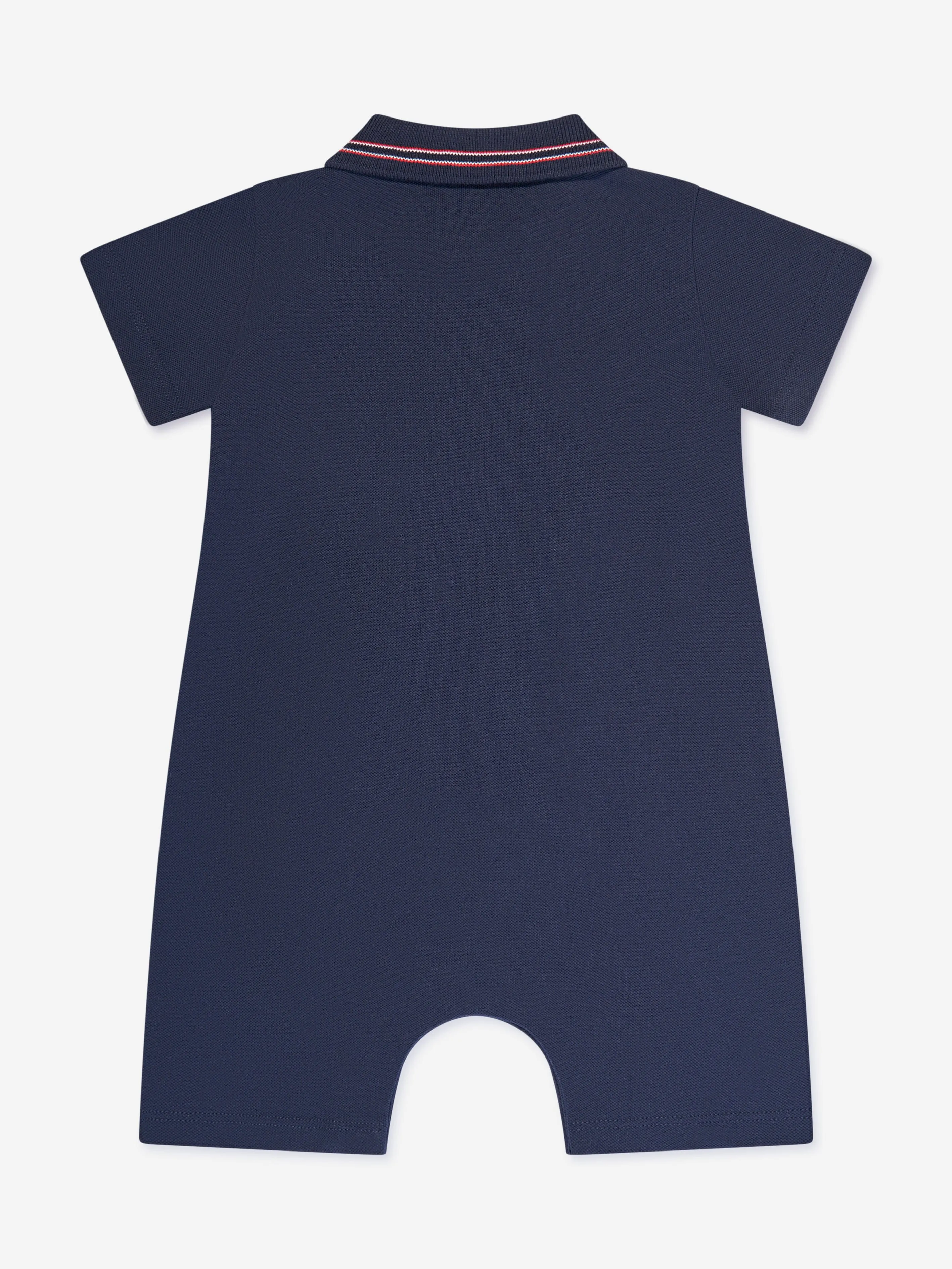 Moncler Enfant Combinaison Polo pour Bébé Garçon en Bleu Marine