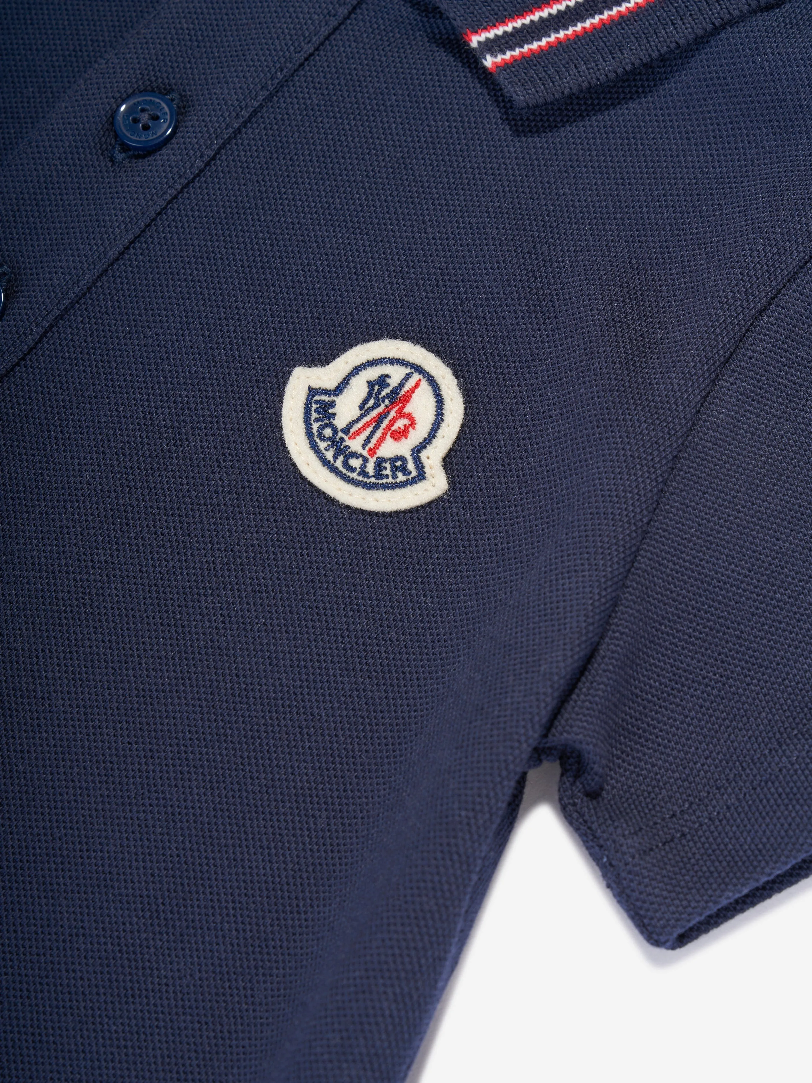 Moncler Enfant Combinaison Polo pour Bébé Garçon en Bleu Marine