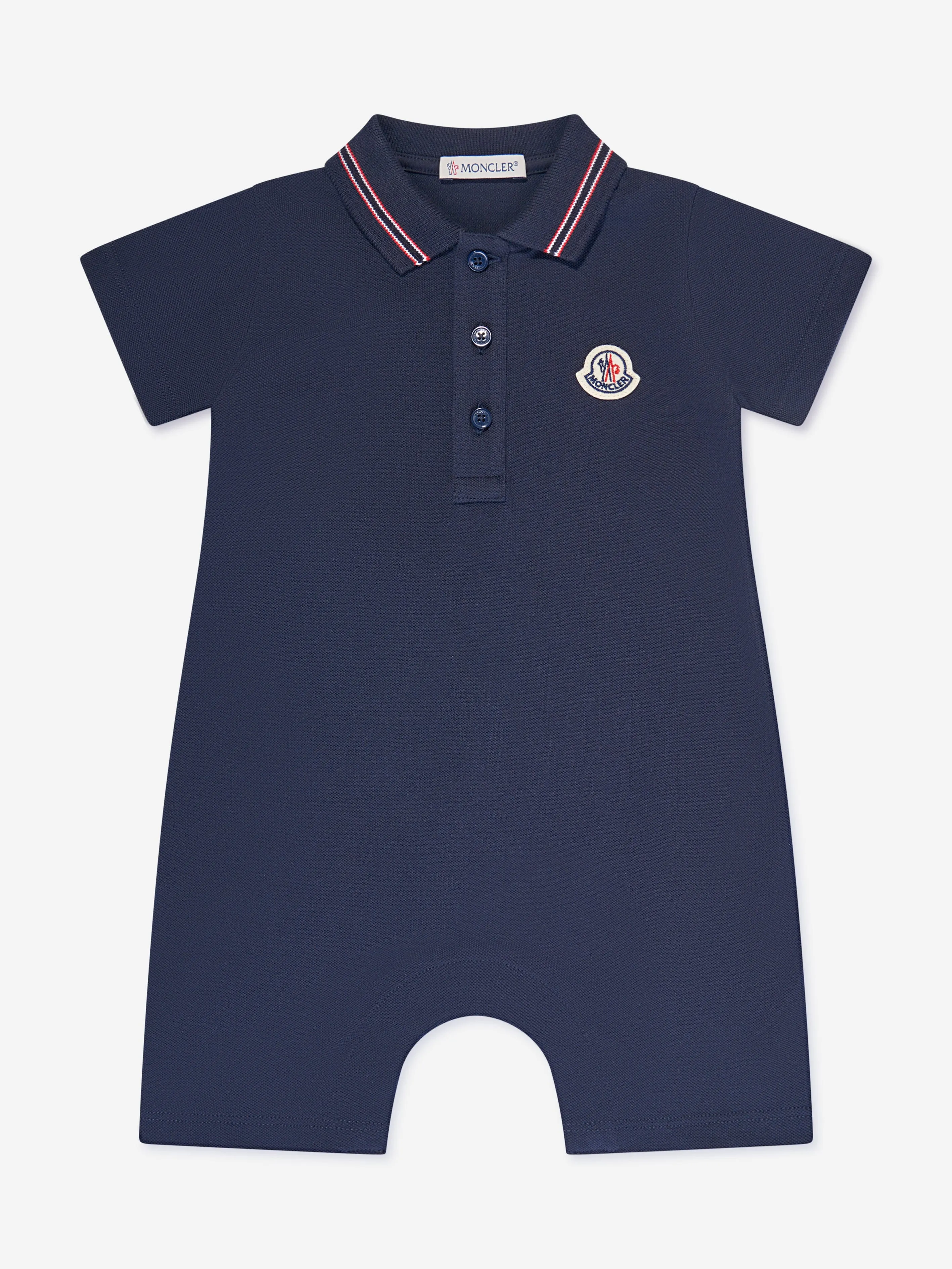 Moncler Enfant Combinaison Polo pour Bébé Garçon en Bleu Marine