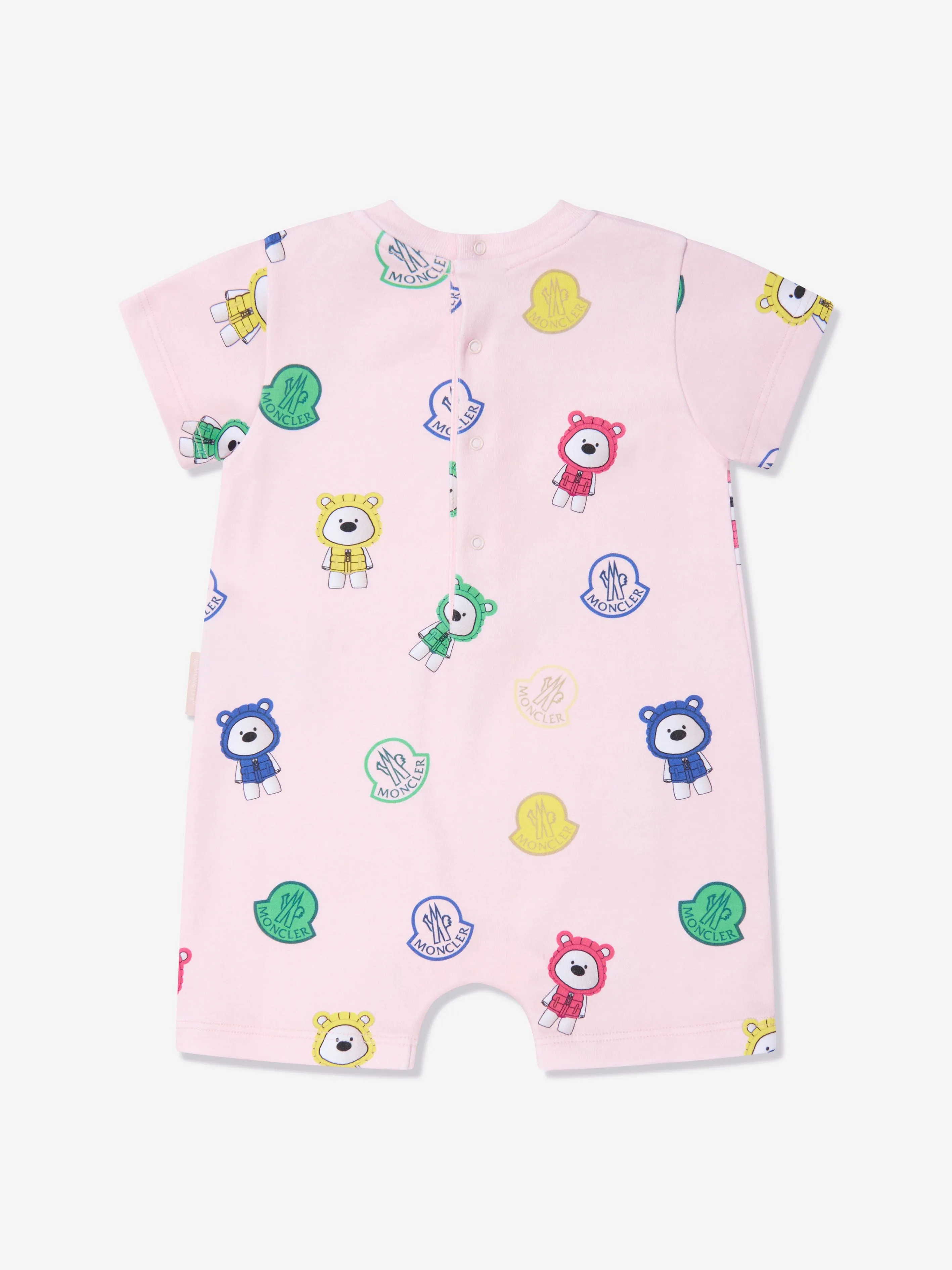 Moncler Enfant Combinaison à Imprimé Ours pour Fille en Rose