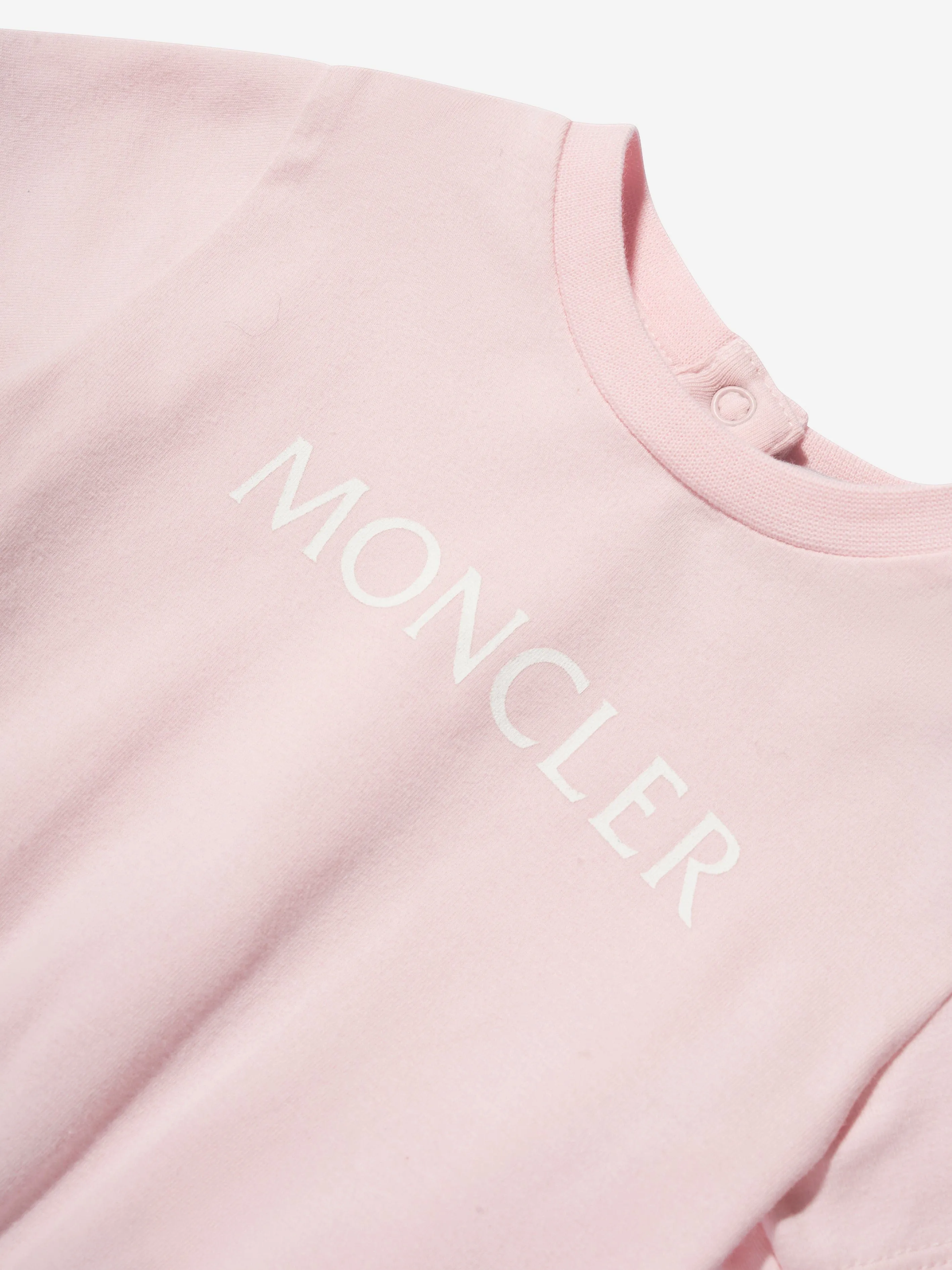 Moncler Enfant Combinaison à Logo pour Fille en Rose