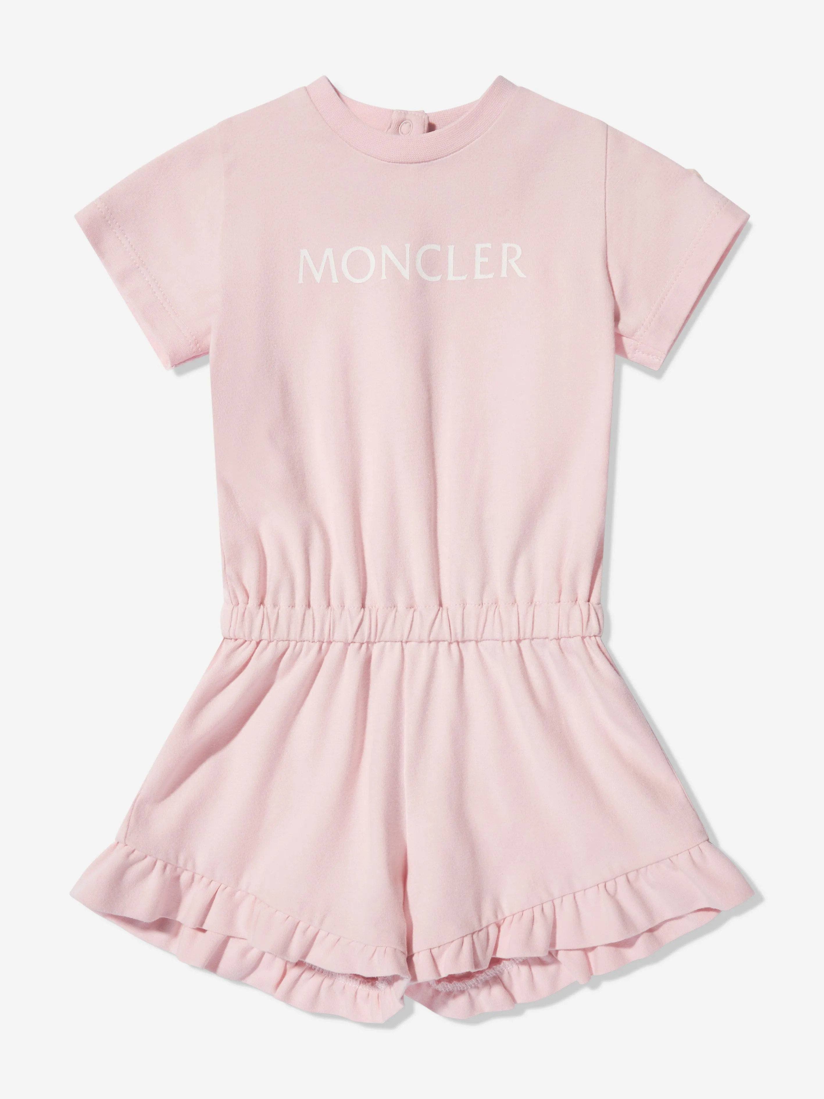 Moncler Enfant Combinaison à Logo pour Fille en Rose