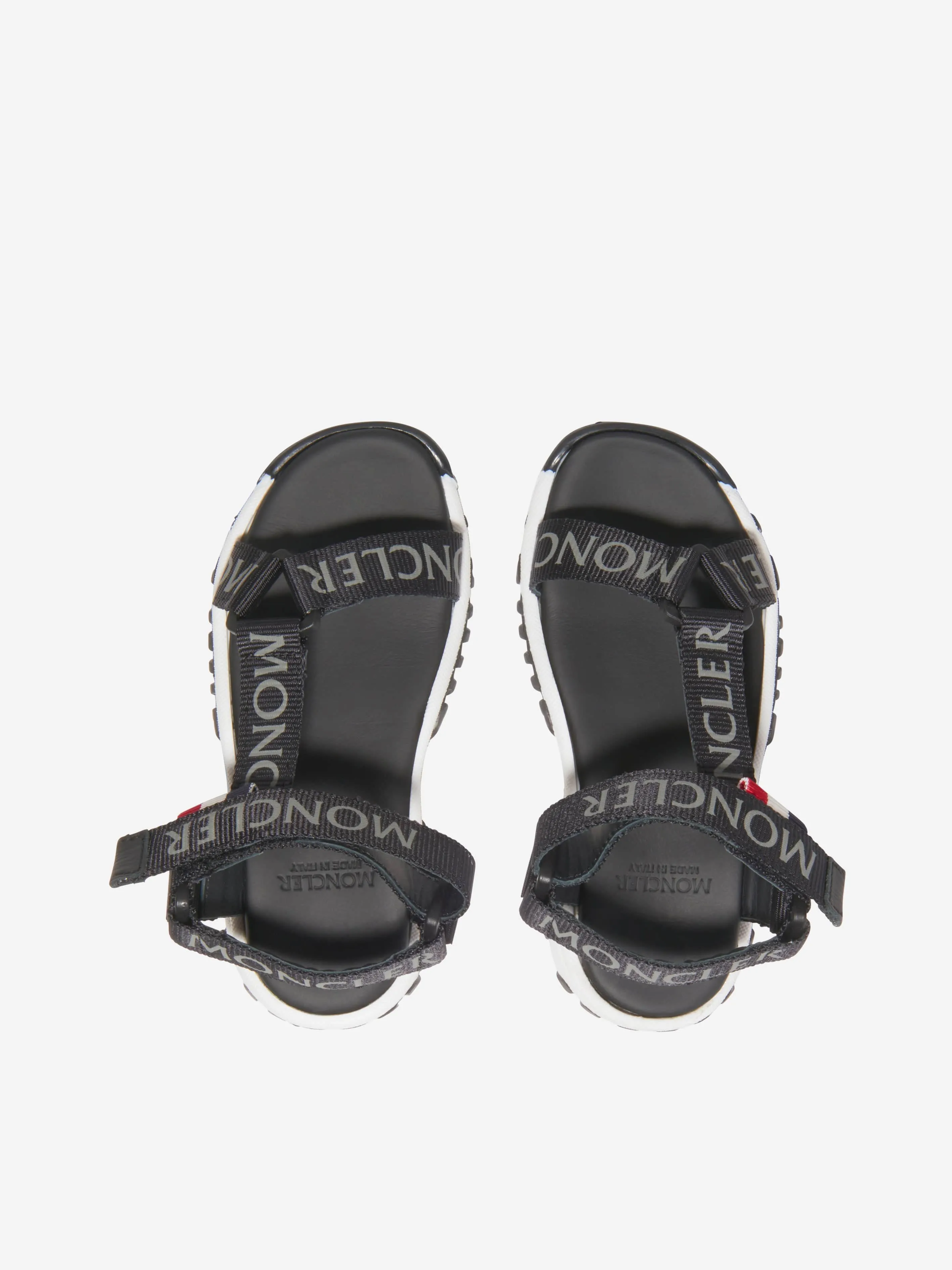 Sandales à lanières unisexes avec logo Moncler Enfant