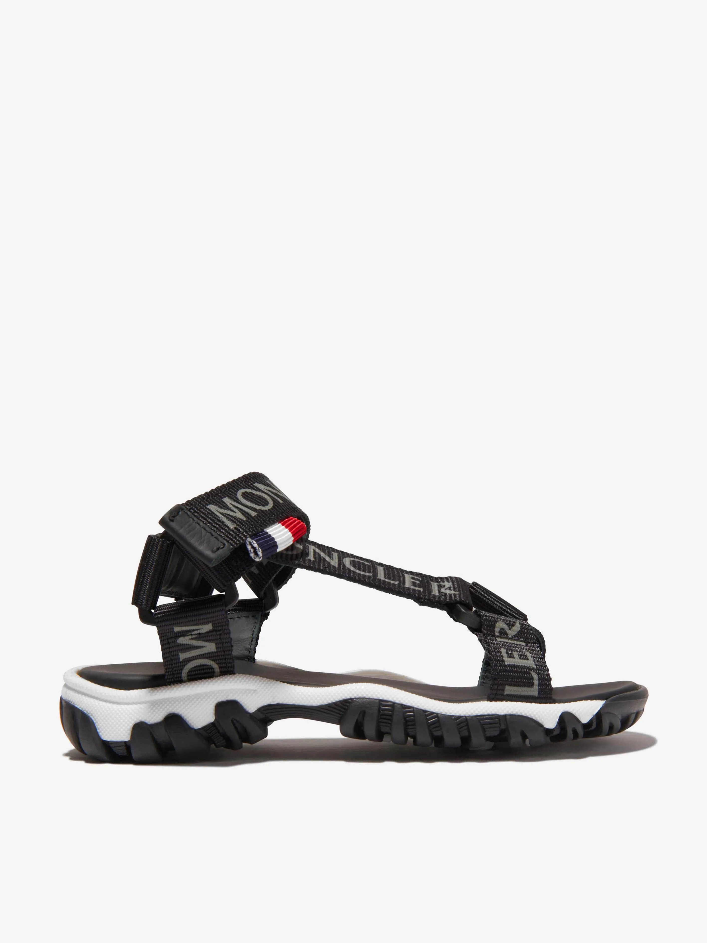 Sandales à lanières unisexes avec logo Moncler Enfant