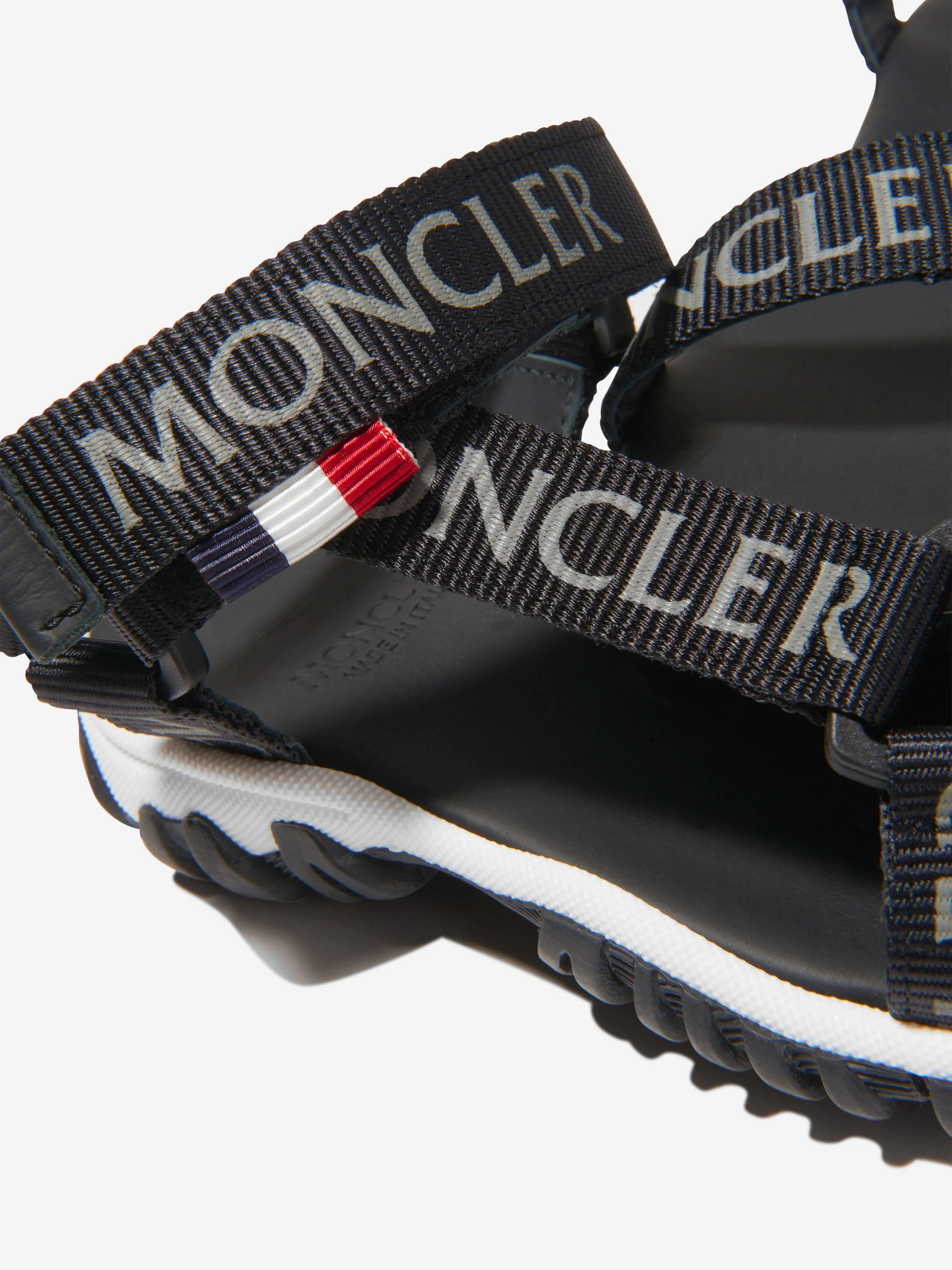 Sandales à lanières unisexes avec logo Moncler Enfant