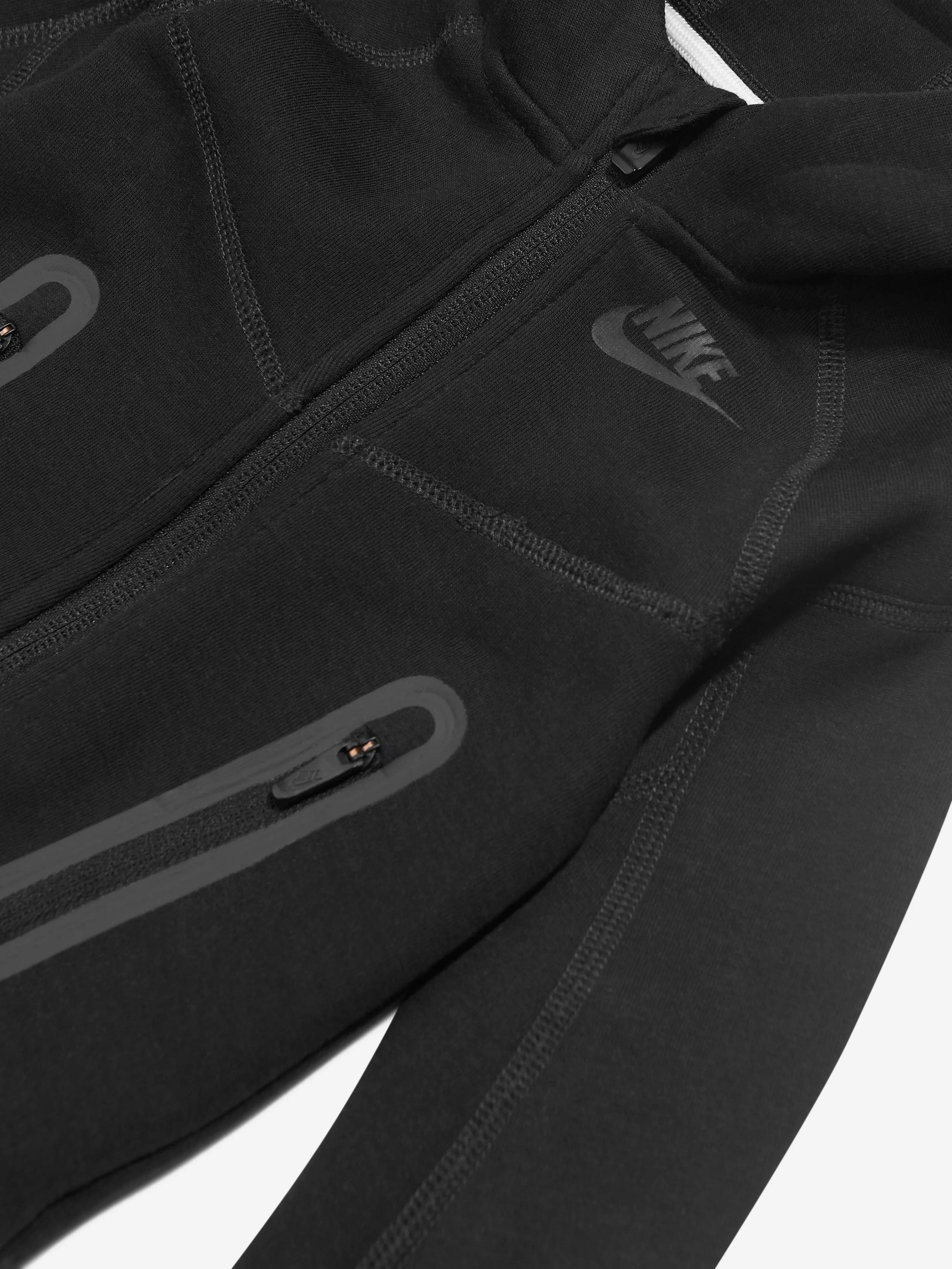 Nike Combinaison à capuche en tech fleece pour bébé garçon en noir