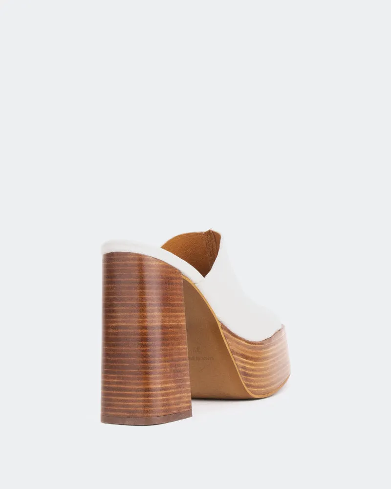 Overboard Cuir Blanc Cassé