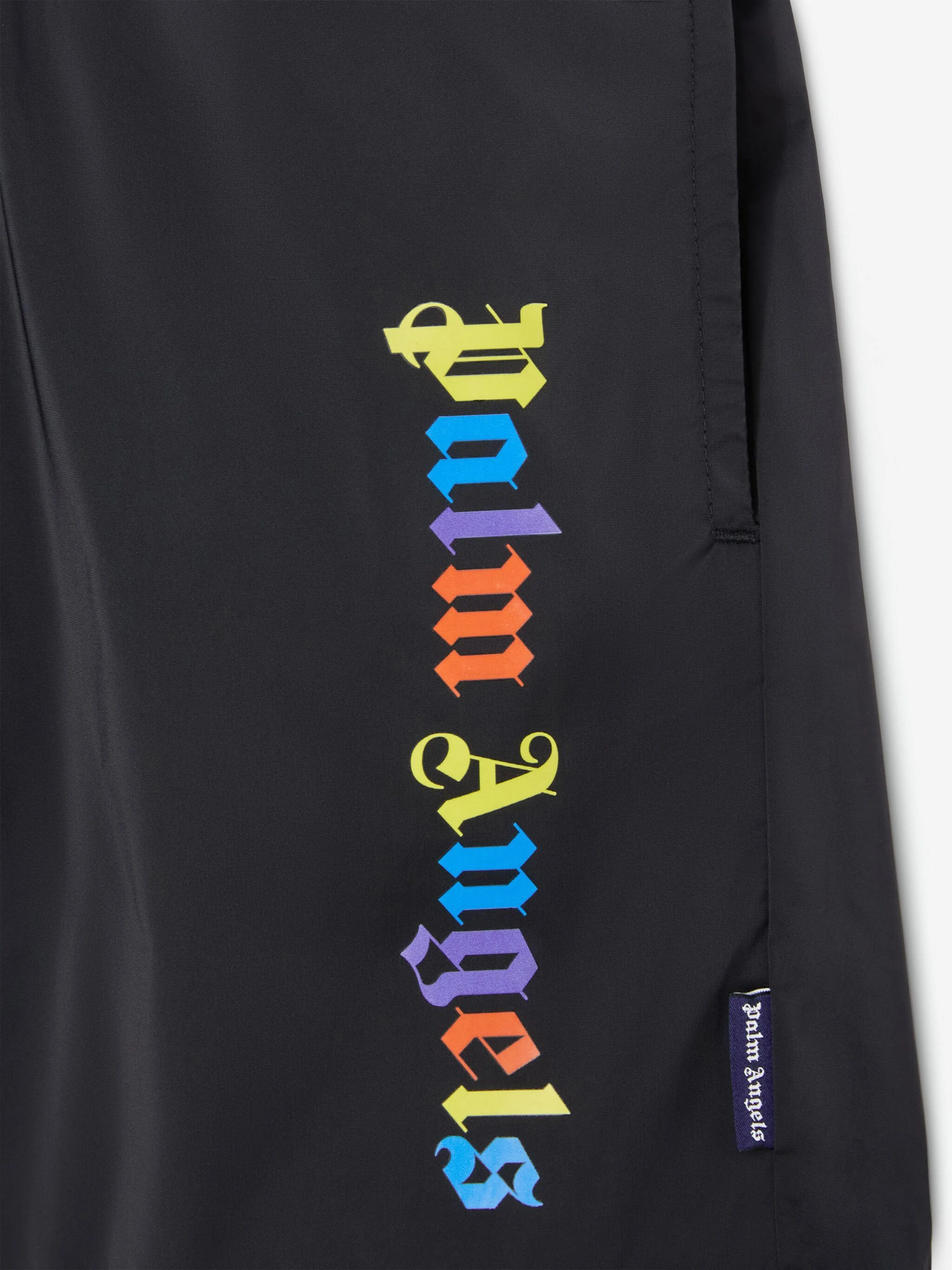 Palm Angels Shorts de bain pour garçons avec surlogo en noir