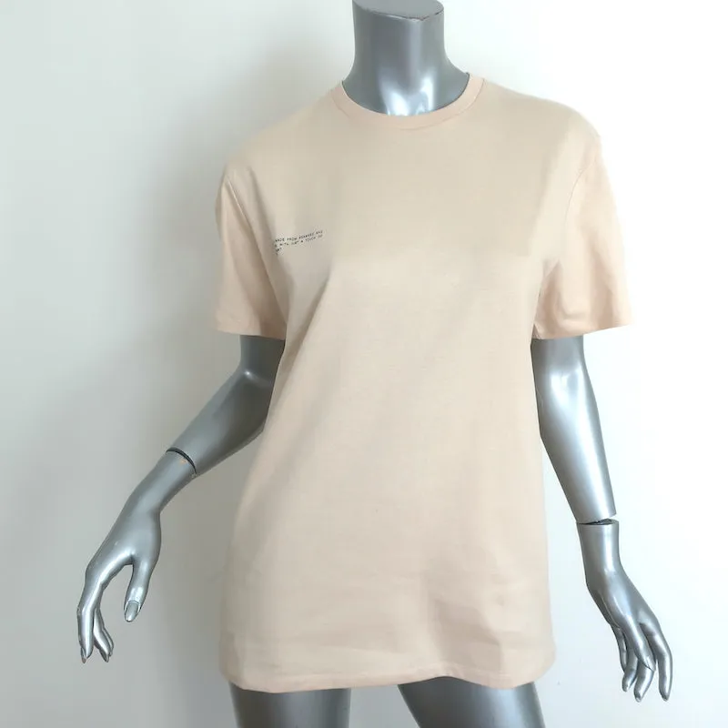 T-shirt PANGAIA Sable Algue Coton Taille Extra Extra Petit Manches Courtes Neuf