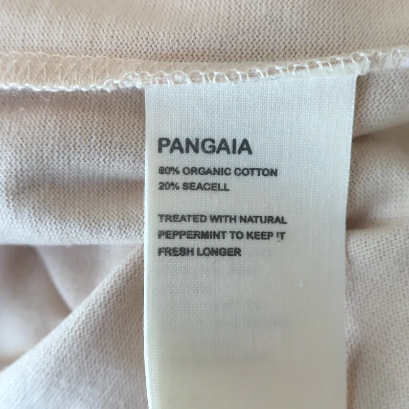 T-shirt PANGAIA Sable Algue Coton Taille Extra Extra Petit Manches Courtes Neuf