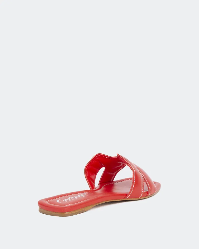 Placida Cuir Rouge