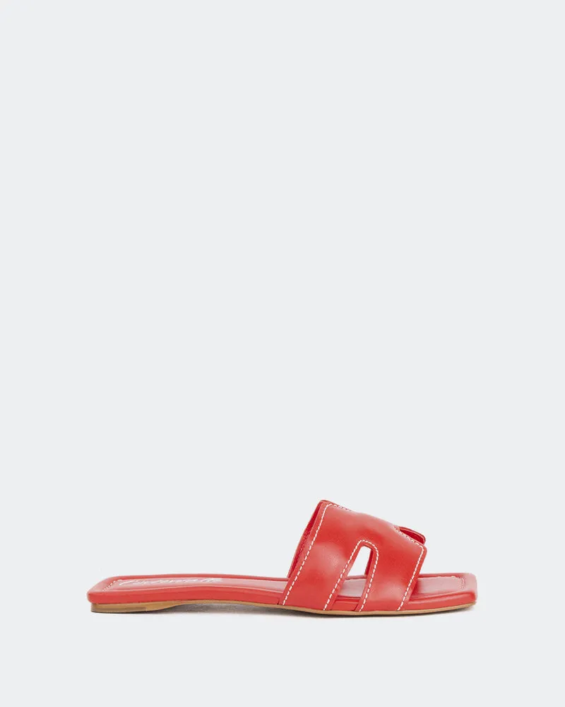 Placida Cuir Rouge