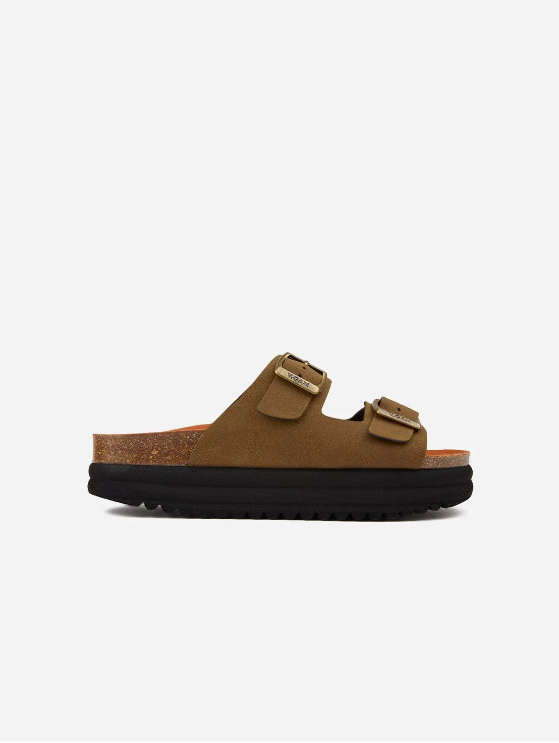 Sandales Plum pour femme à semelle végétalienne | Marron