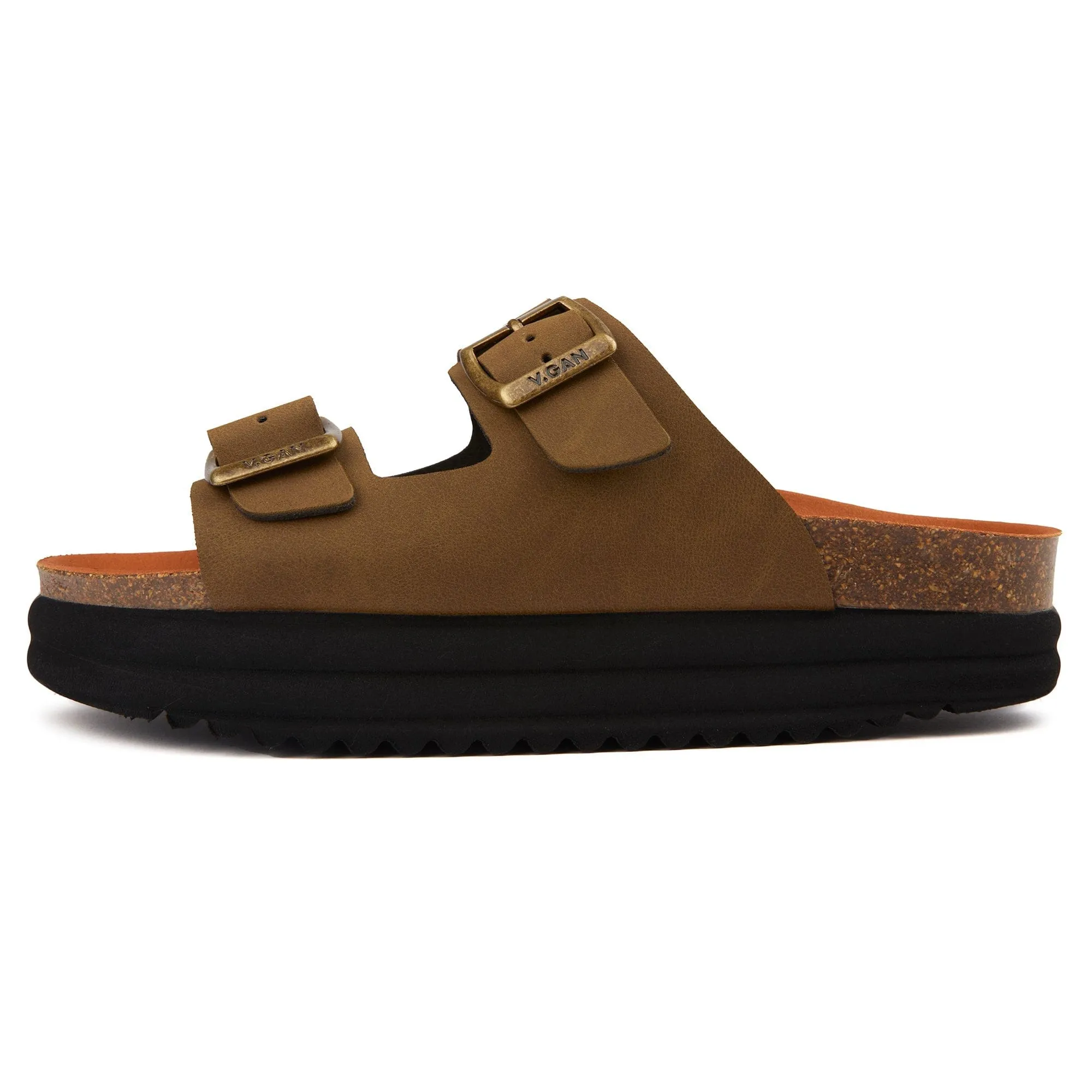 Sandales Plum pour femme à semelle végétalienne | Marron
