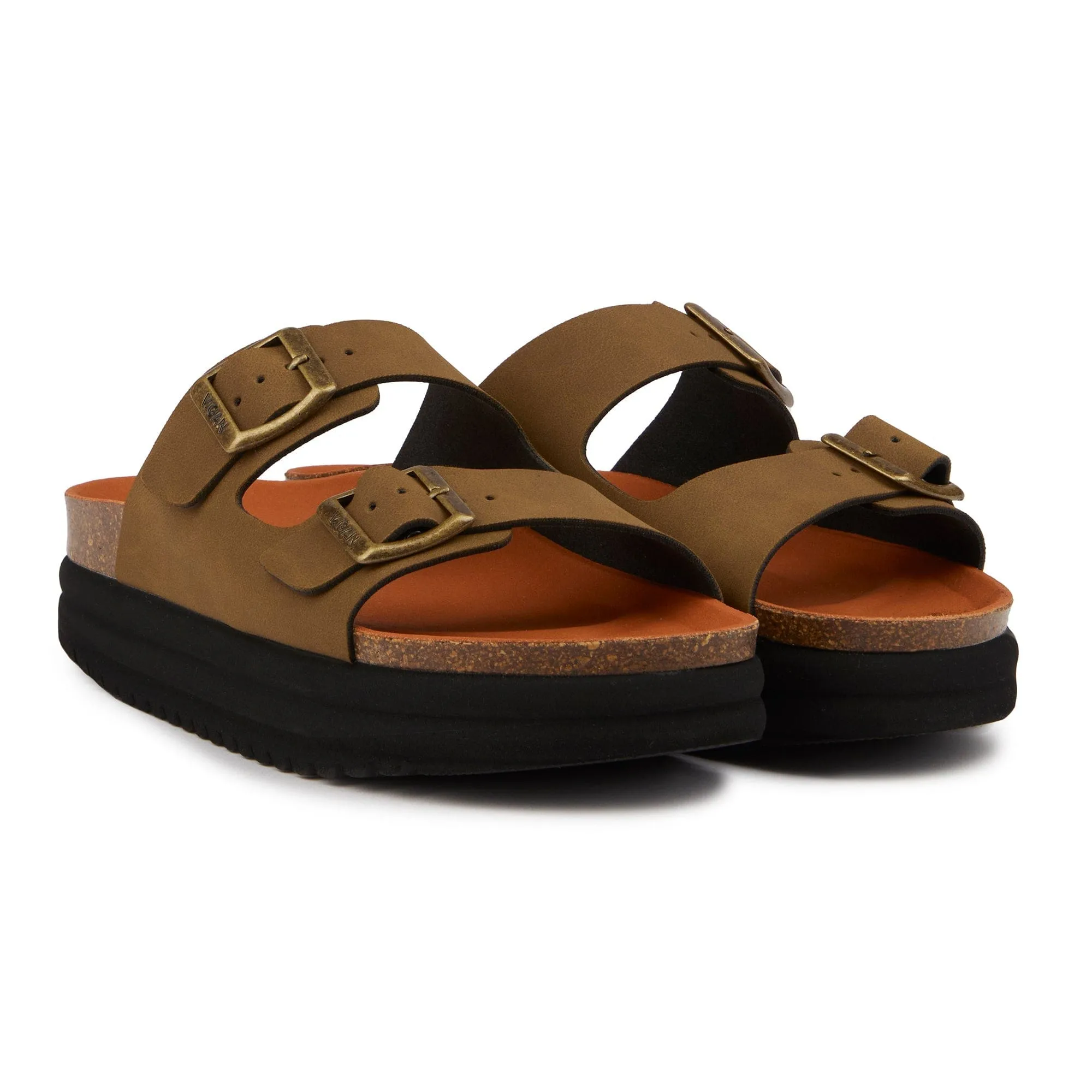 Sandales Plum pour femme à semelle végétalienne | Marron