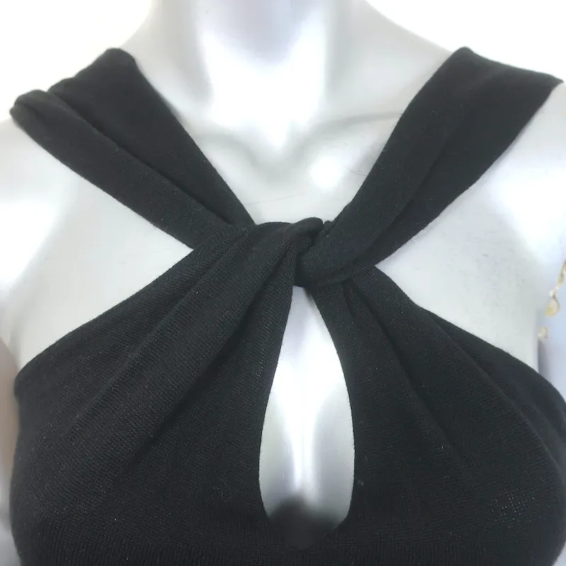 Polo Ralph Lauren Haut en maille à encolure torsadée et échancrée Noir Soie-Cachemire Taille Moyenne