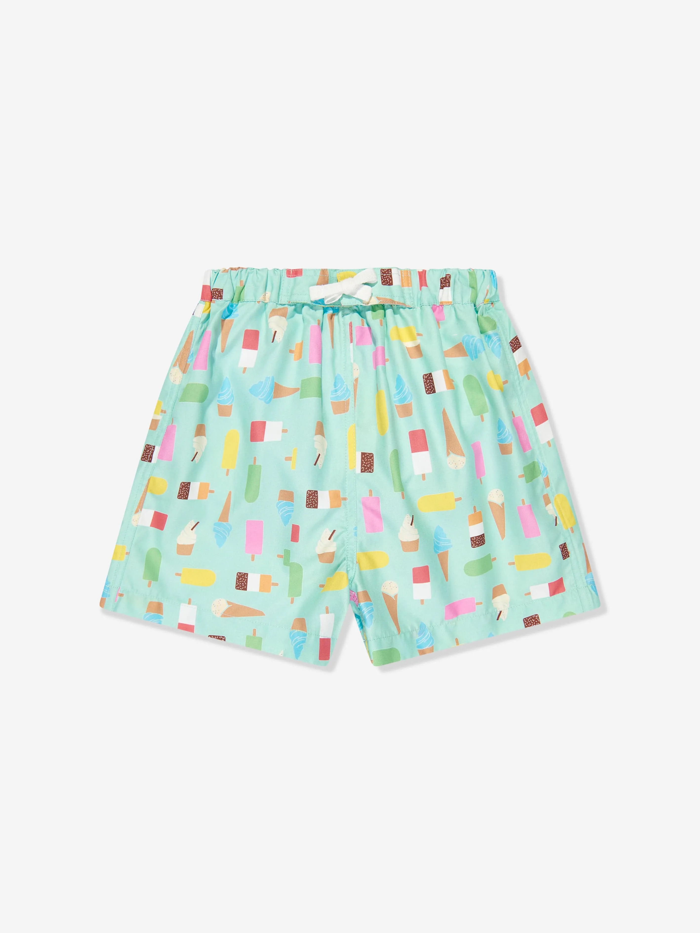 Rachel Riley Shorts de bain pour bébé garçon en forme de glace à l'eau bleue
