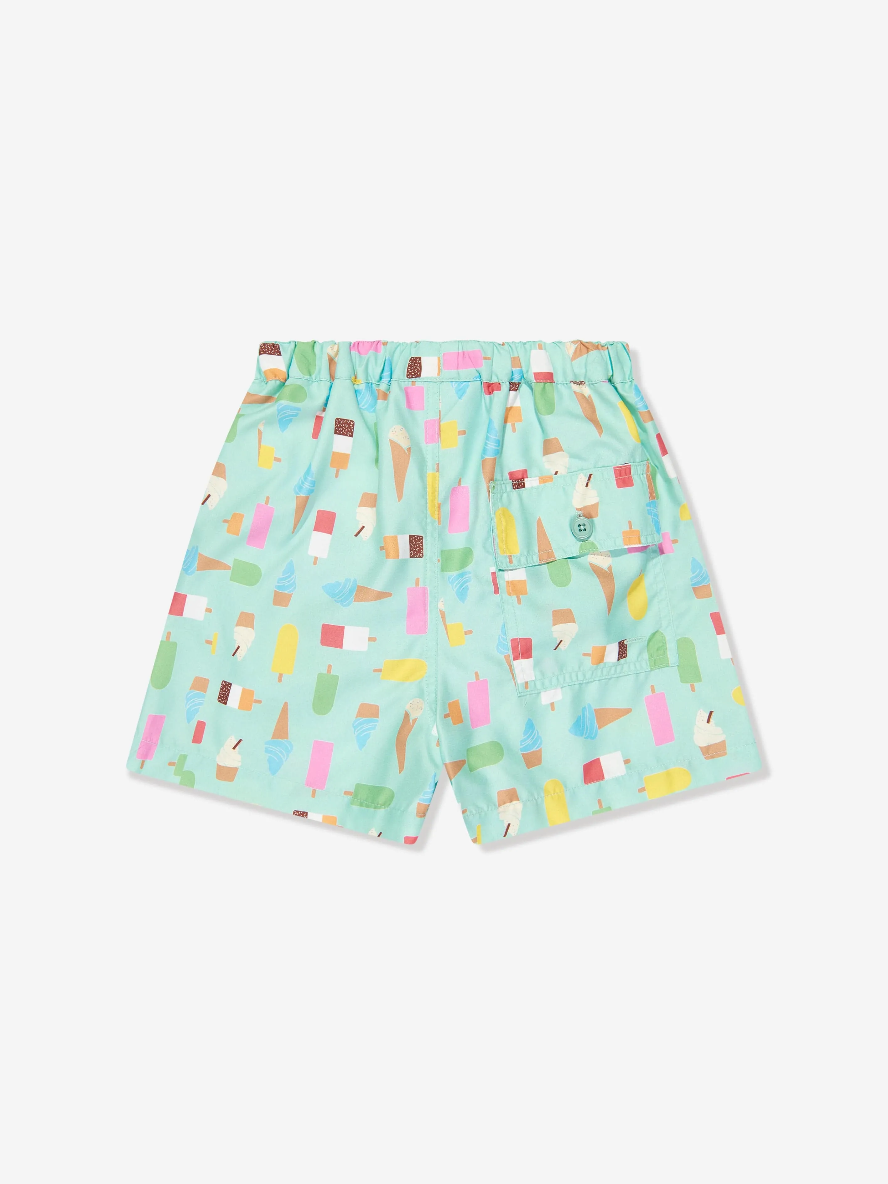 Rachel Riley Shorts de bain pour bébé garçon en forme de glace à l'eau bleue