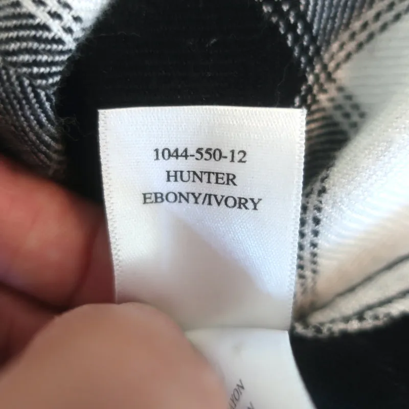 Chemise à carreaux Rails Hunter Blanc/Noir Taille Très Petite
