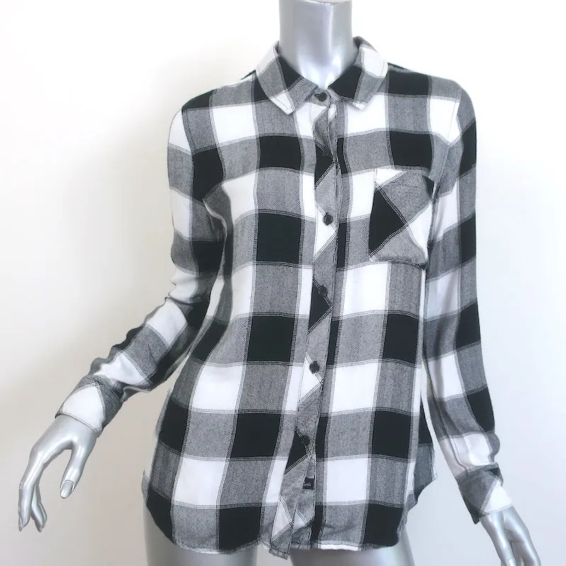 Chemise à carreaux Rails Hunter Blanc/Noir Taille Très Petite