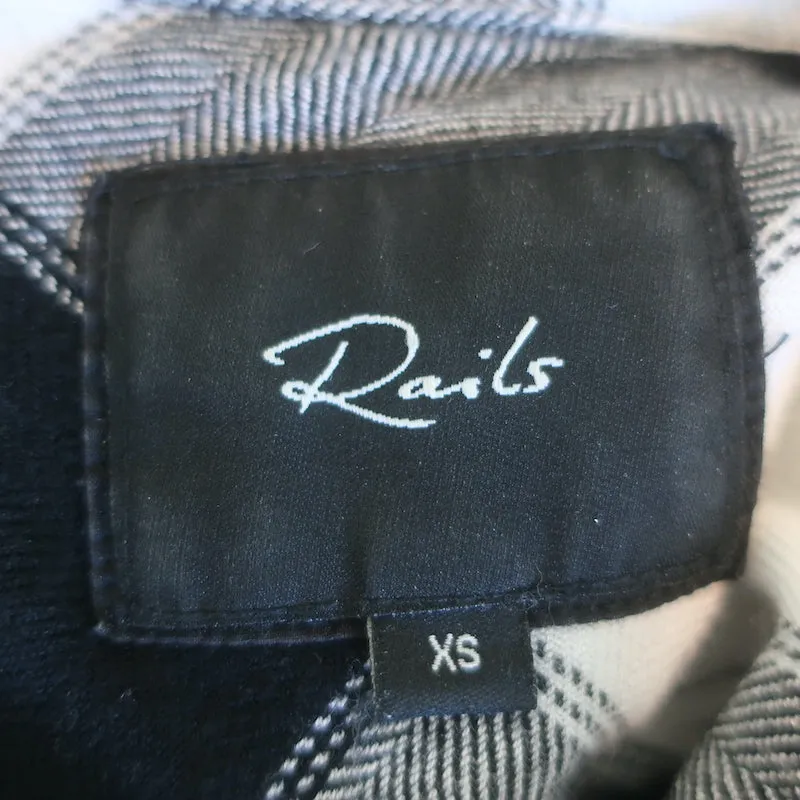 Chemise à carreaux Rails Hunter Blanc/Noir Taille Très Petite
