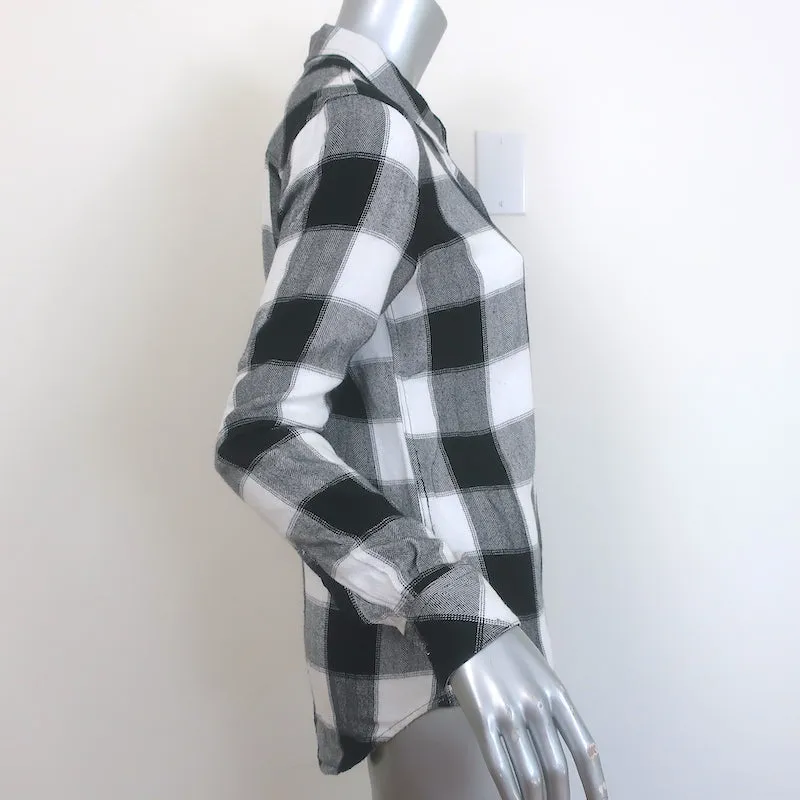 Chemise à carreaux Rails Hunter Blanc/Noir Taille Très Petite