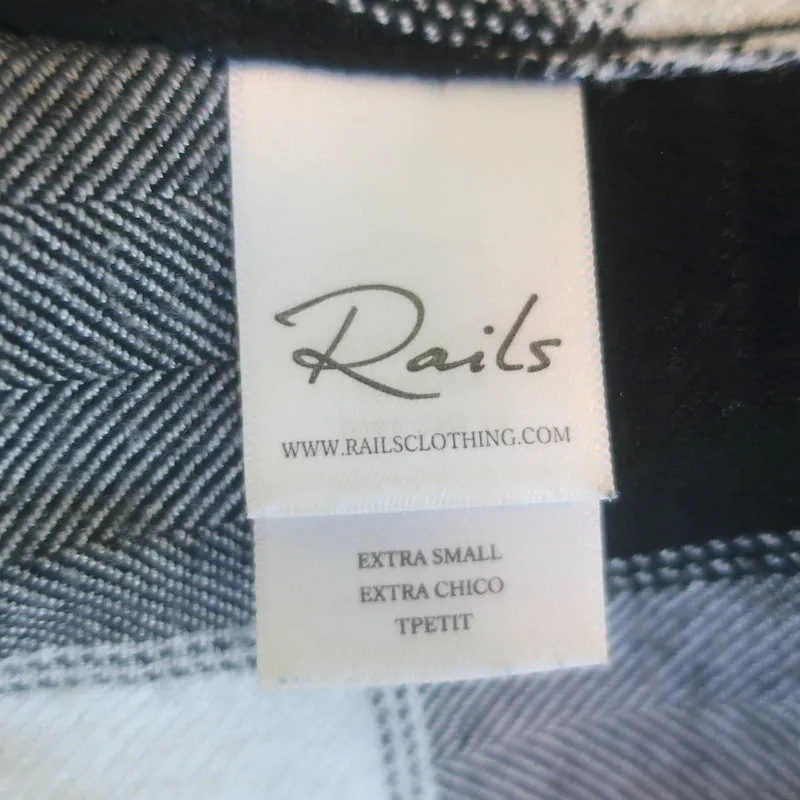 Chemise à carreaux Rails Hunter Blanc/Noir Taille Très Petite
