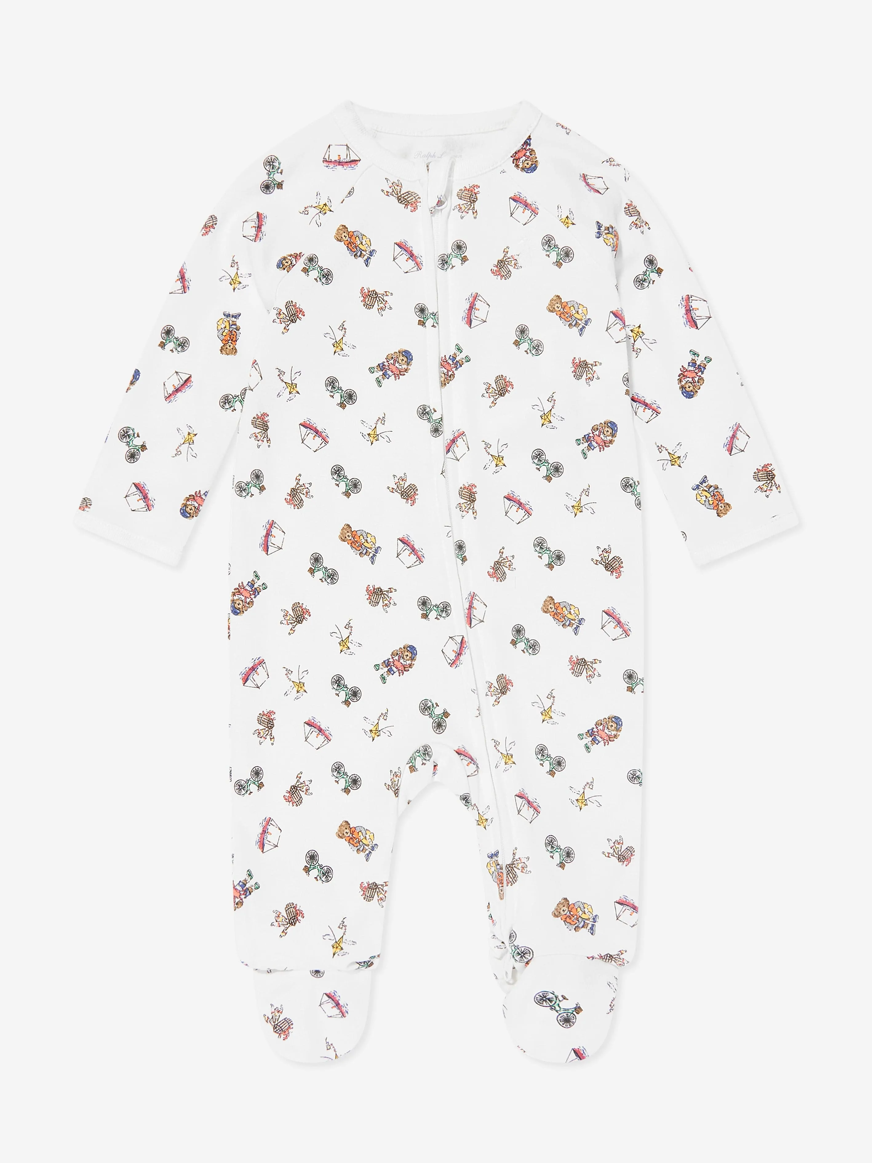 Ralph Lauren Ensemble Bébé Garçon Ours 5 Pièces en Blanc