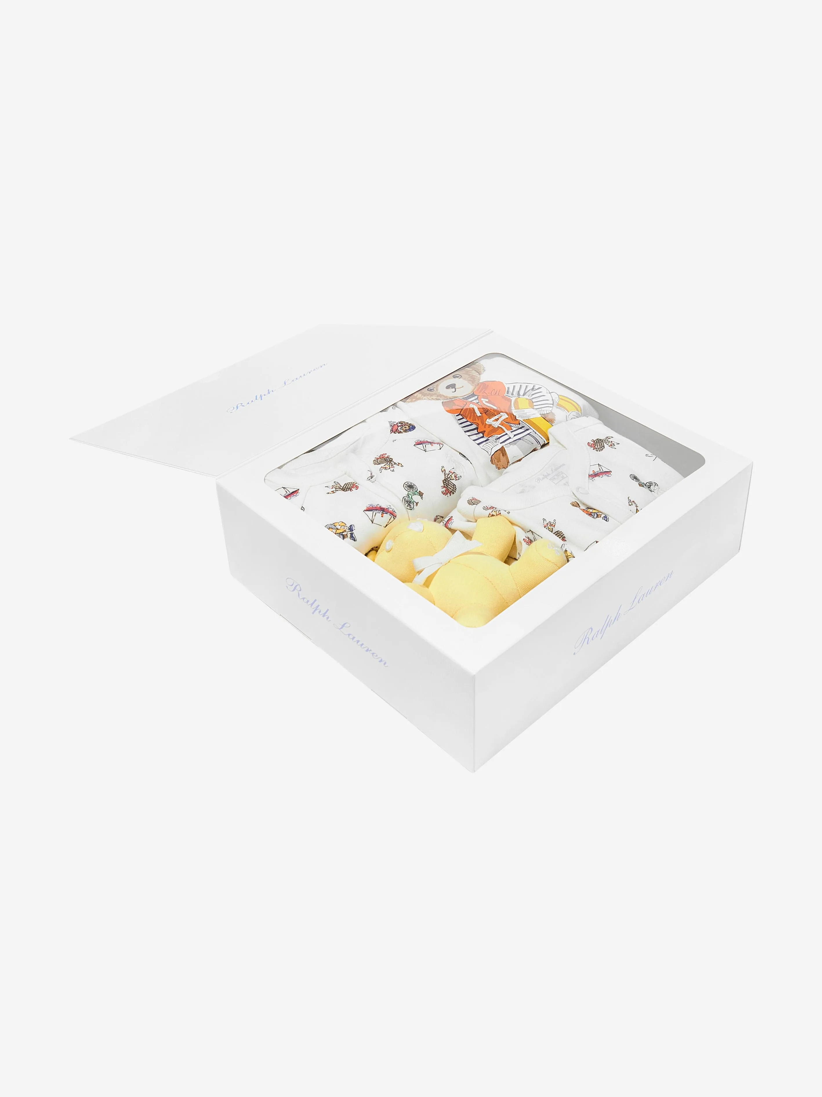 Ralph Lauren Ensemble Bébé Garçon Ours 5 Pièces en Blanc