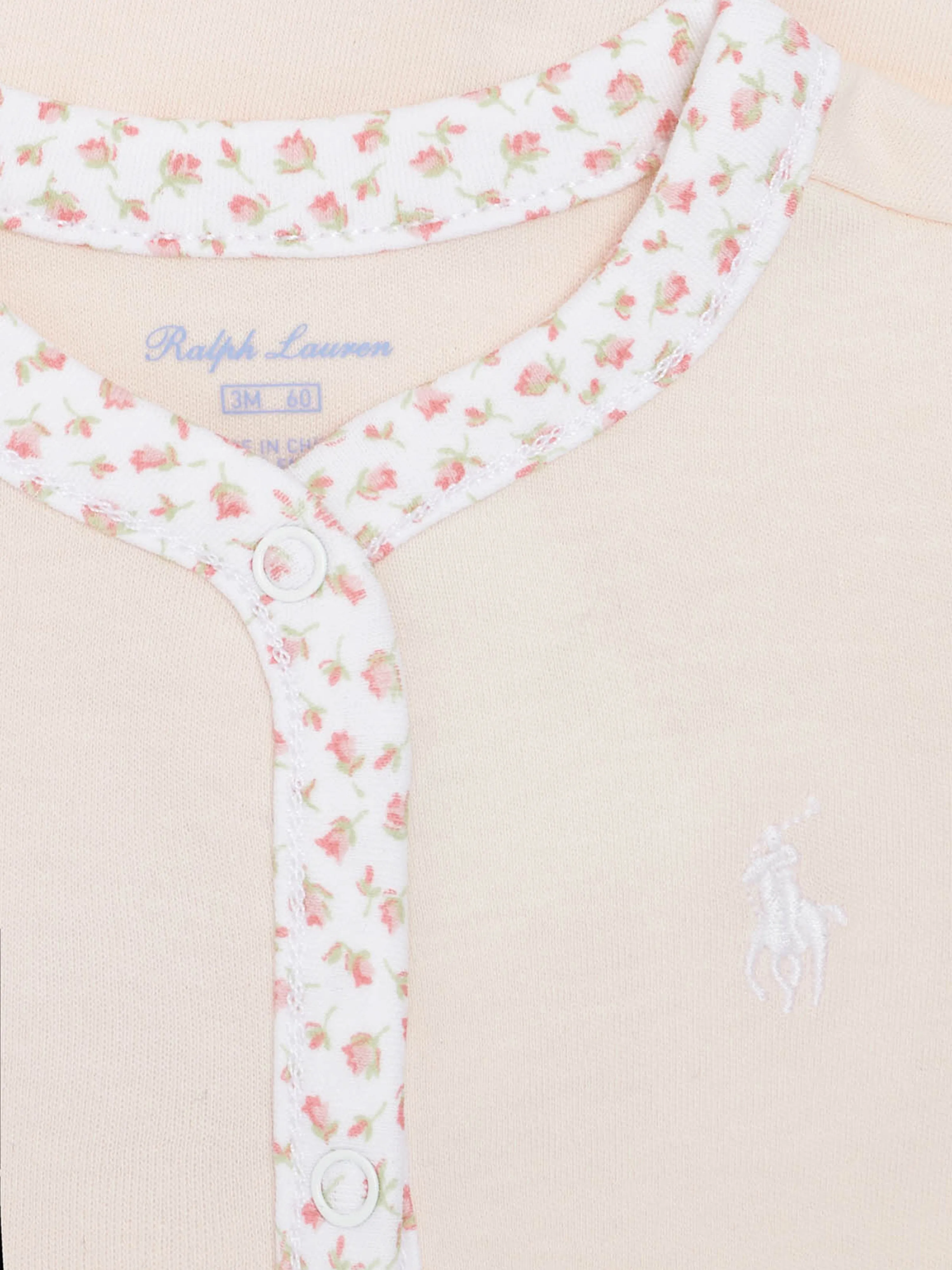 Ralph Lauren Body en coton pour bébé fille en rose