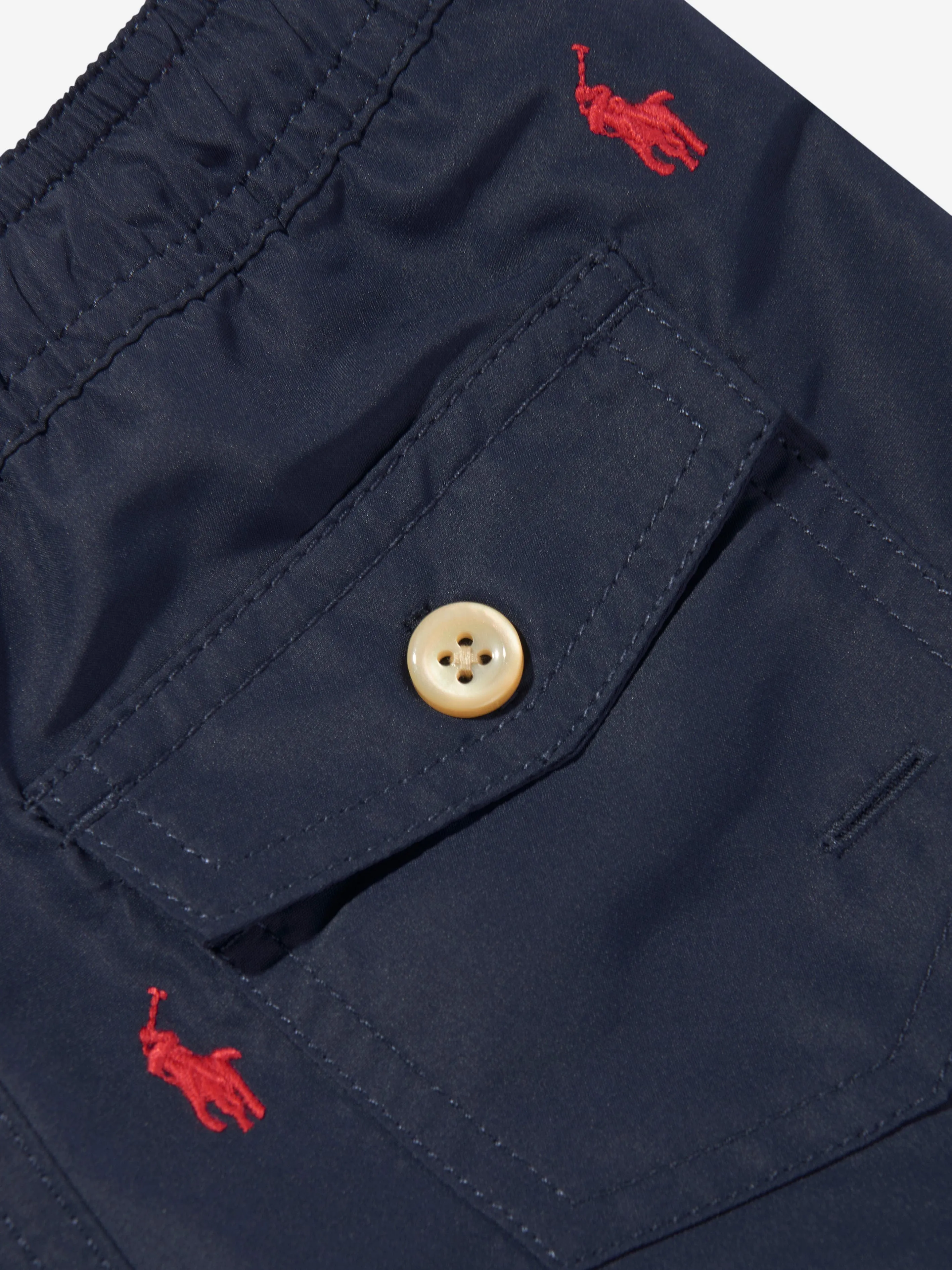 Ralph Lauren Shorts de Bain pour Garçons avec Logo en Bleu Marine