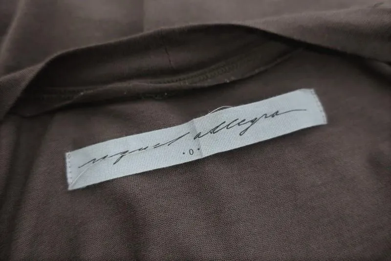 Débardeur Raquel Allegra Brun Foncé en Soie et Jersey Taille 0 T-shirt Sans Manches Muscle
