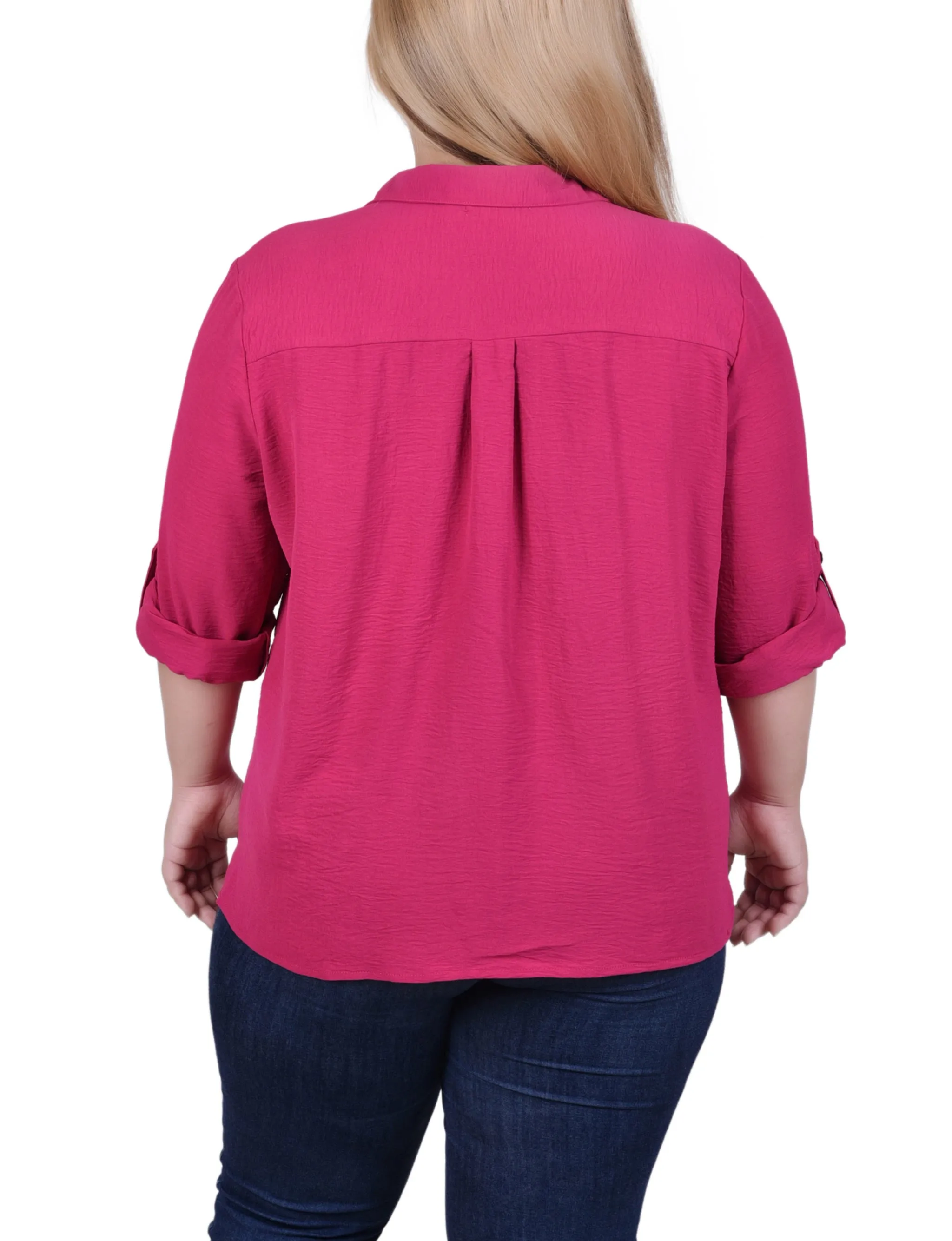 Blouse à encolure roulée