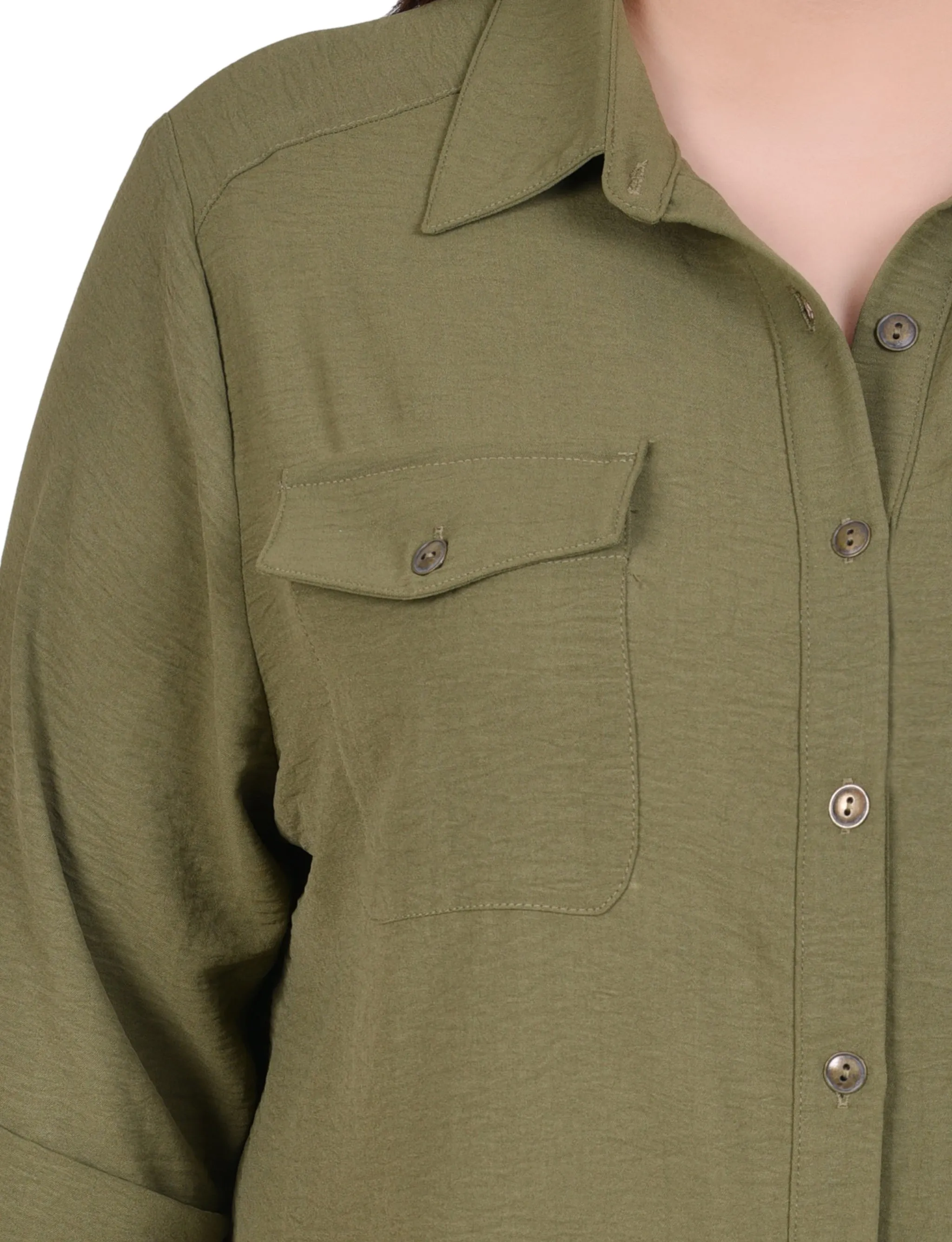 Blouse à encolure roulée