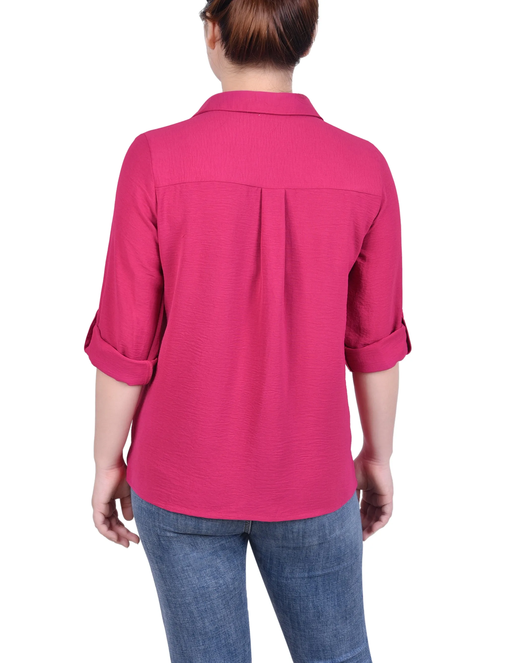 Blouse à encolure enroulée