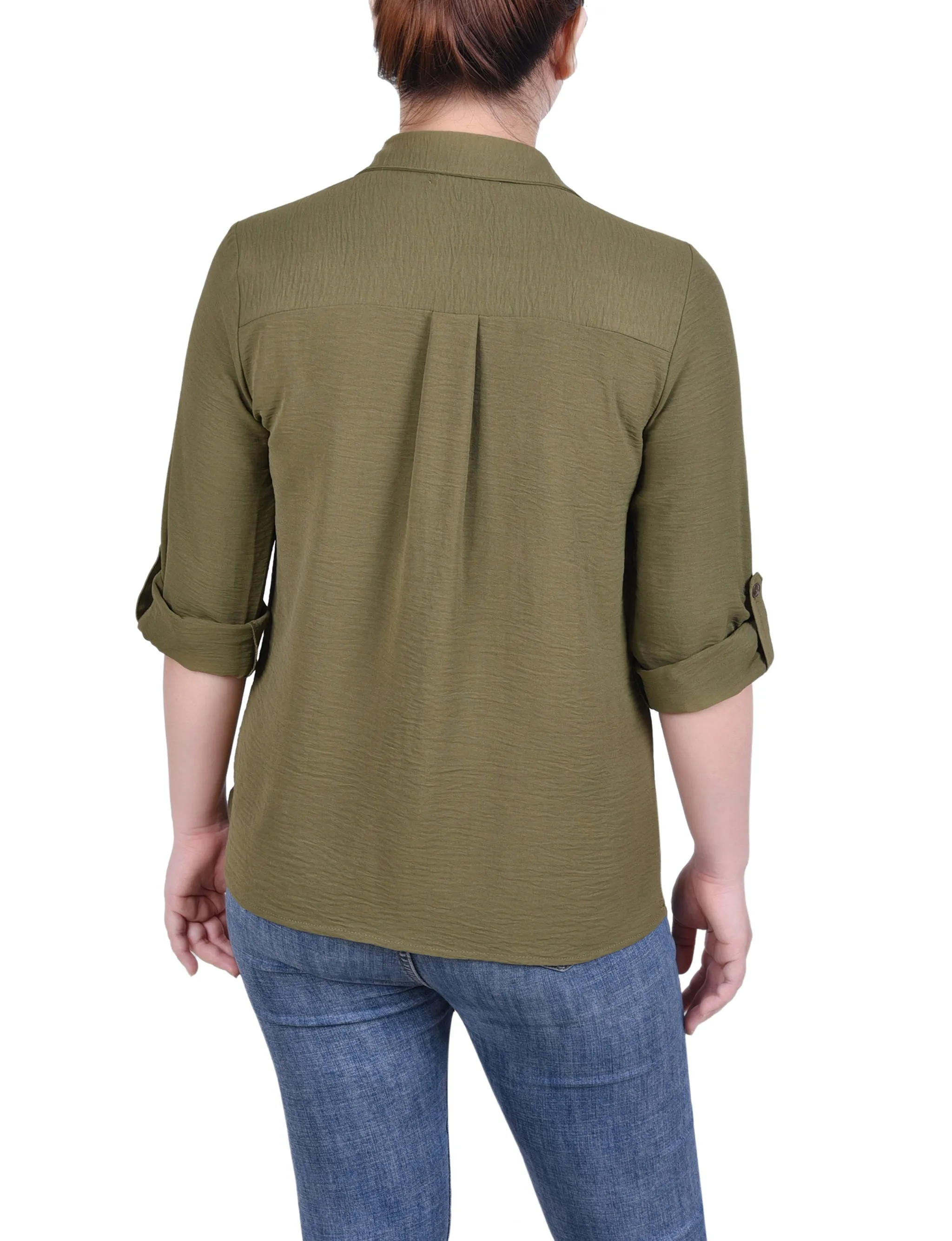 Blouse à encolure enroulée