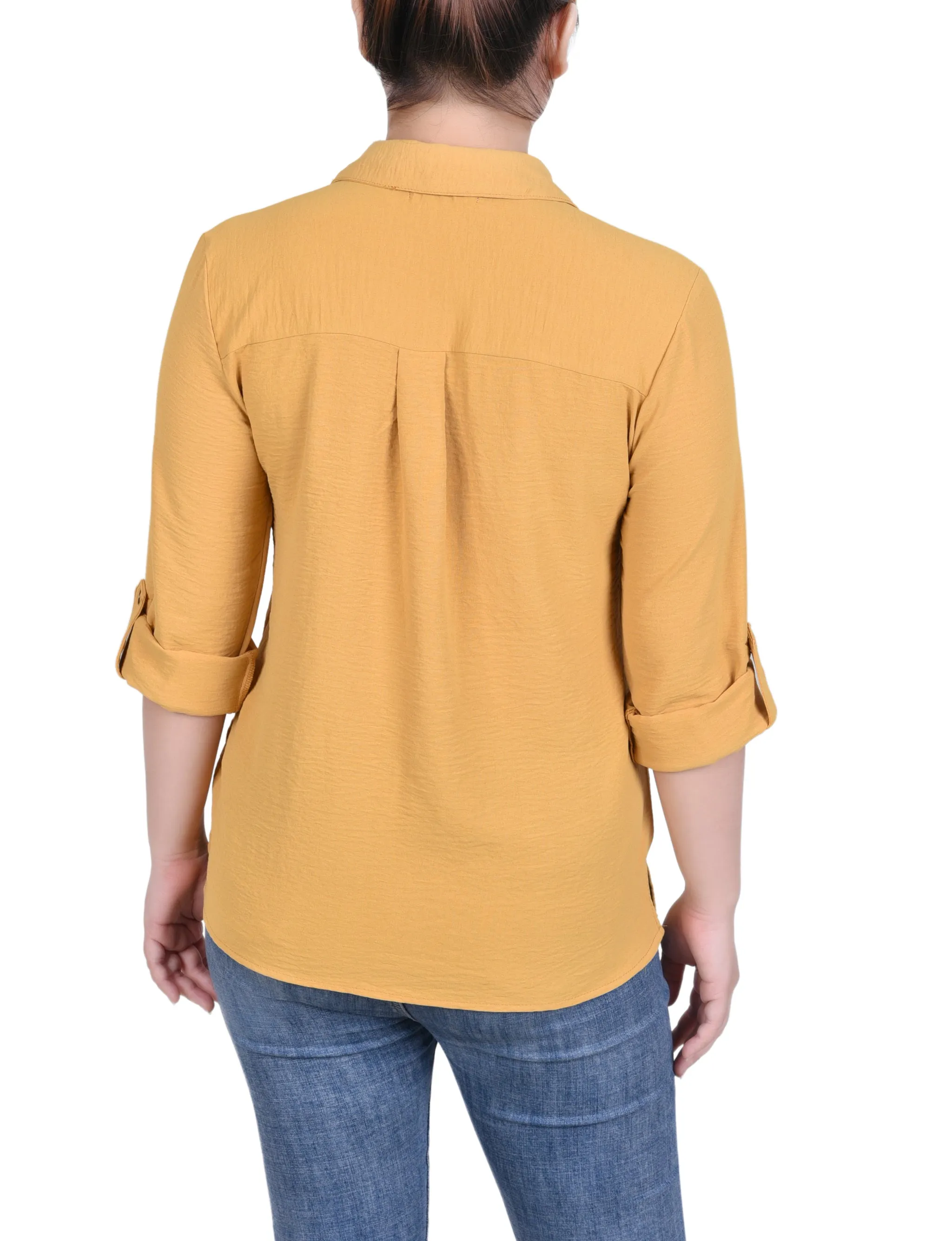 Blouse à encolure enroulée