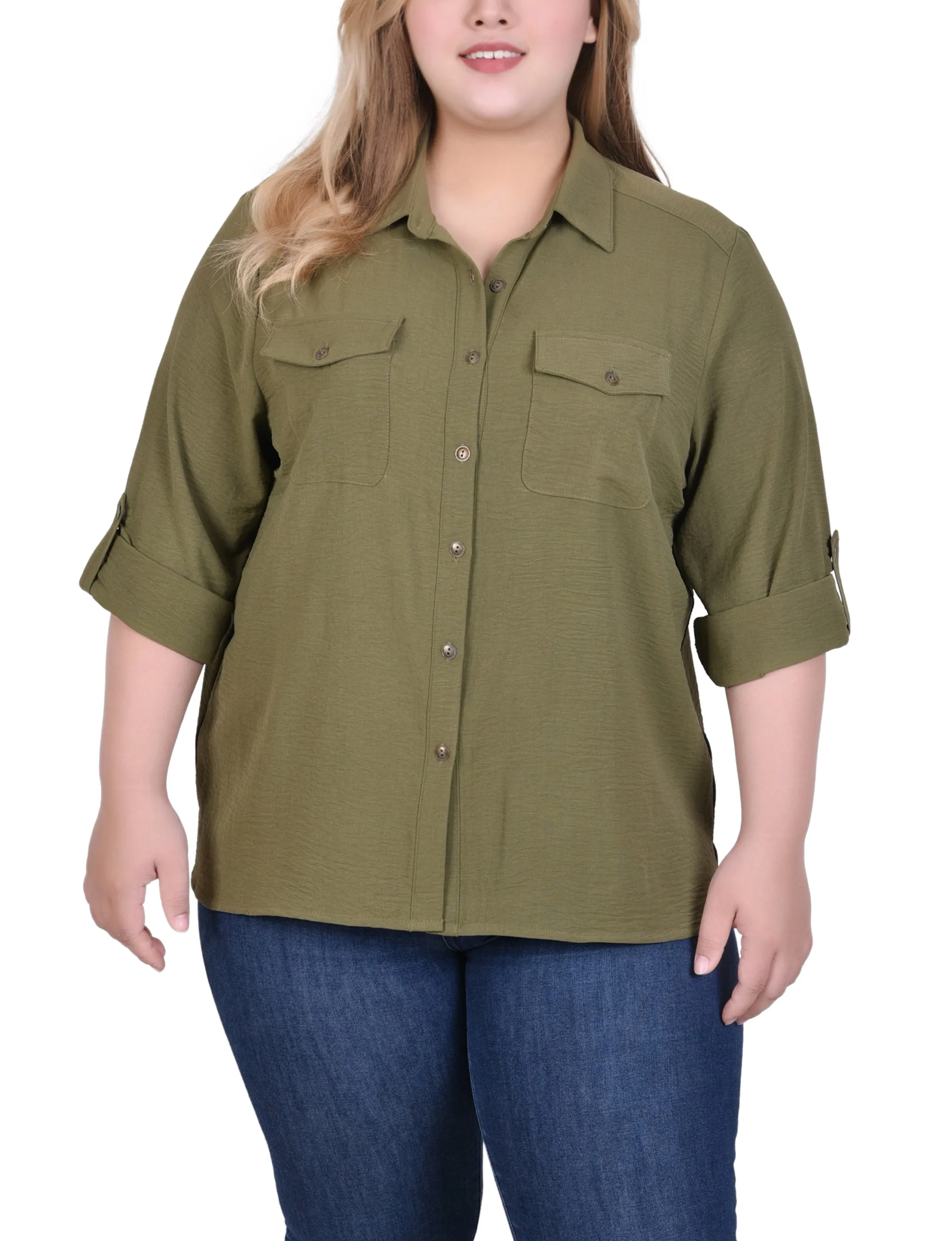 Blouse à encolure roulée
