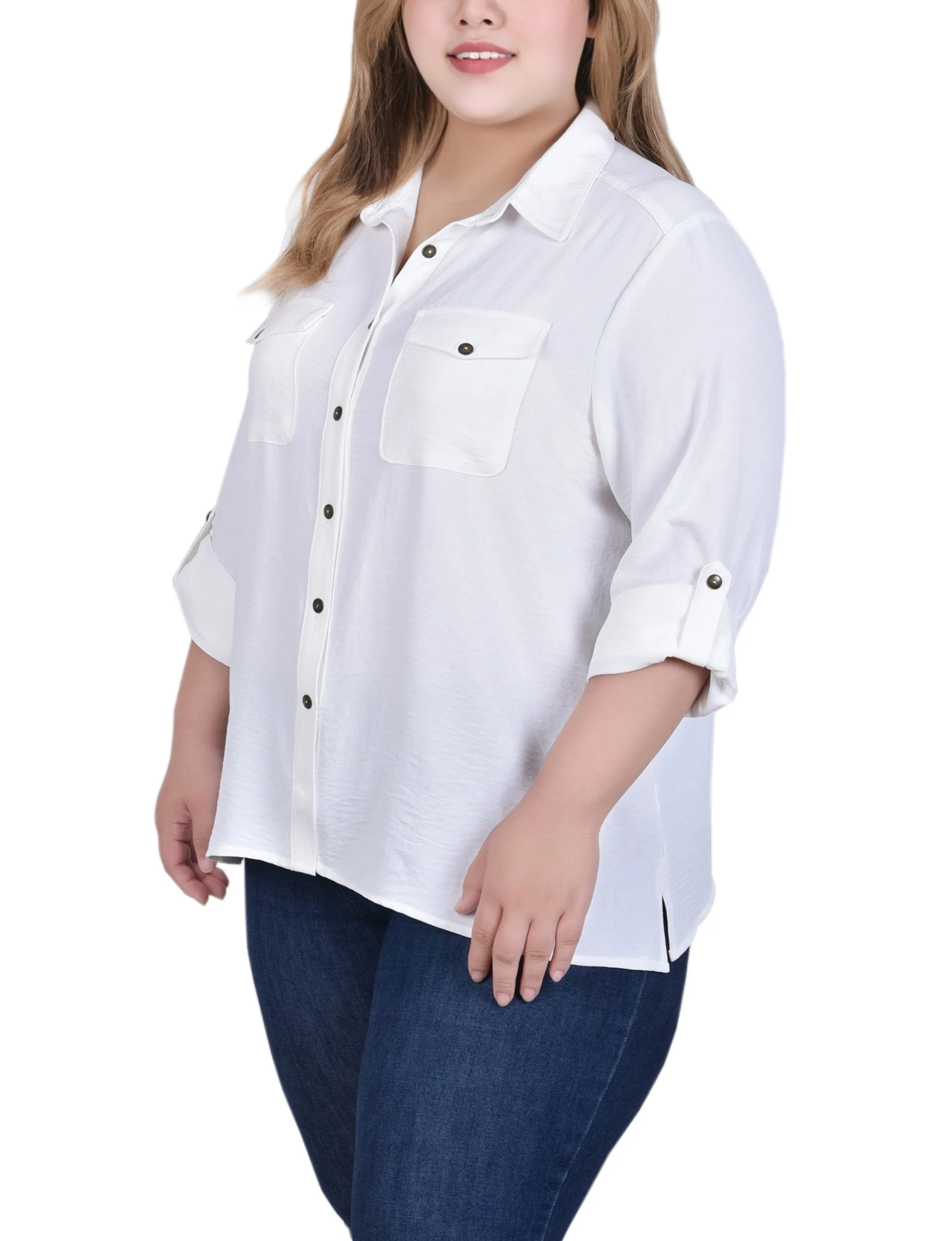 Blouse à encolure roulée