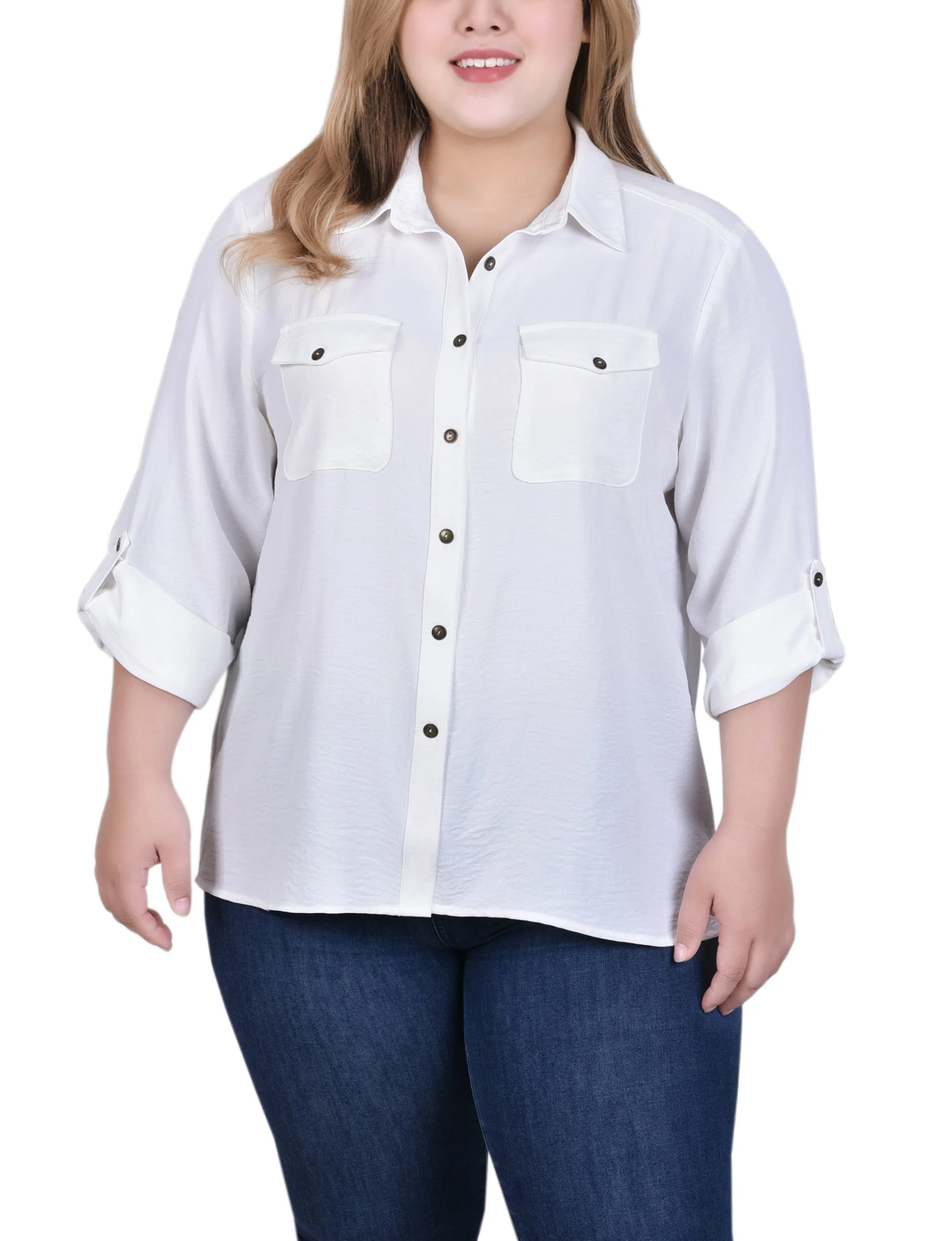 Blouse à encolure roulée
