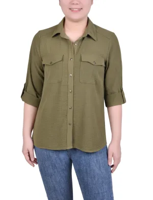 Roll Tab Blouse