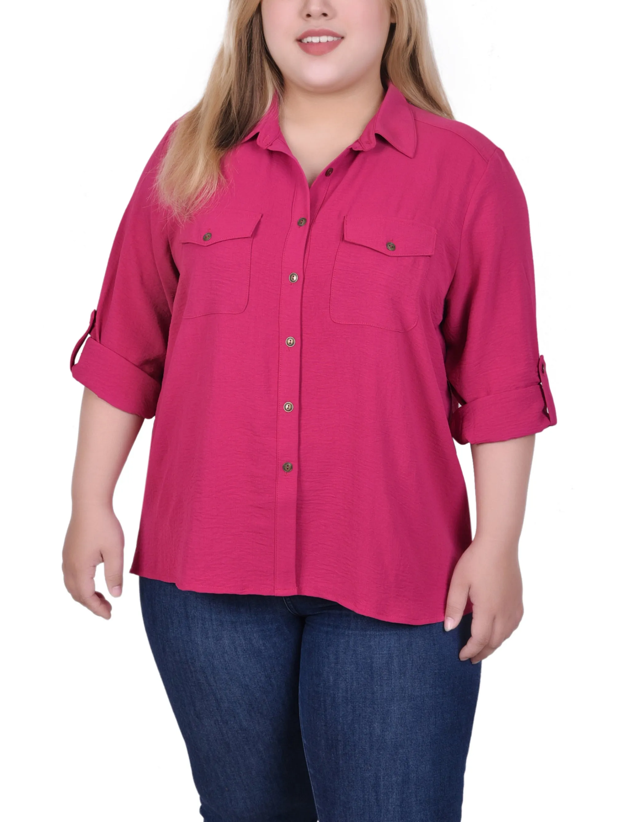 Blouse à encolure roulée