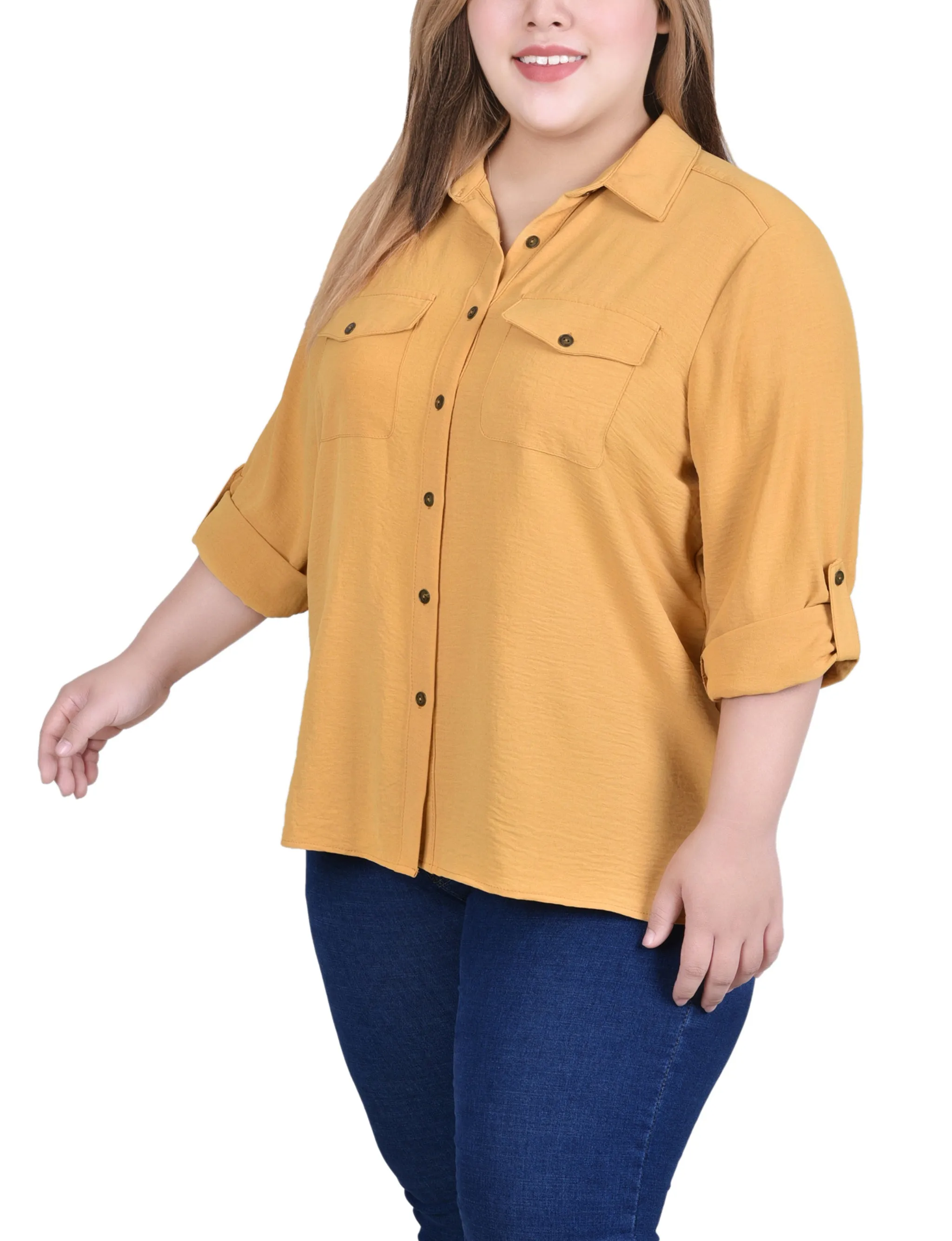Blouse à encolure roulée