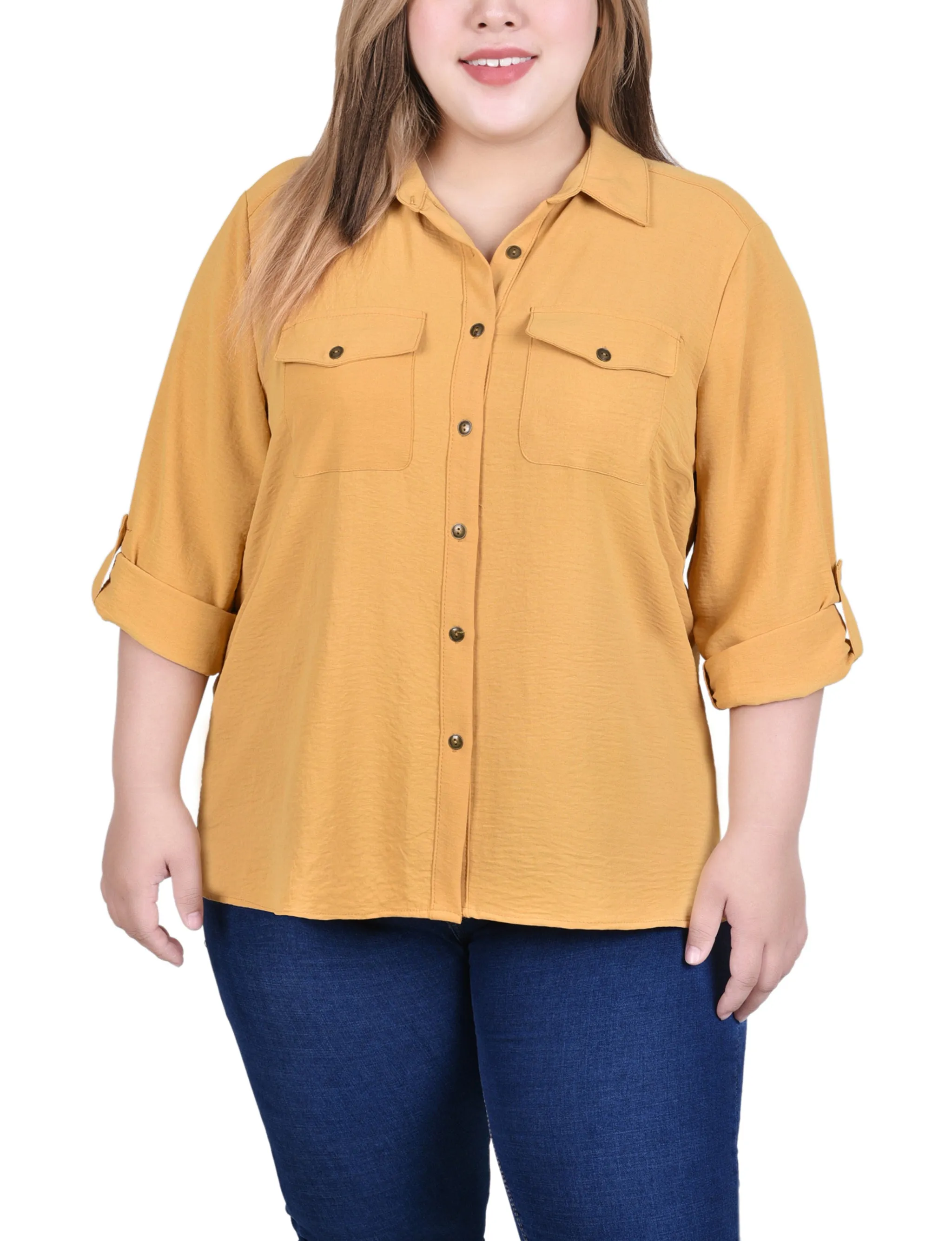 Blouse à encolure roulée
