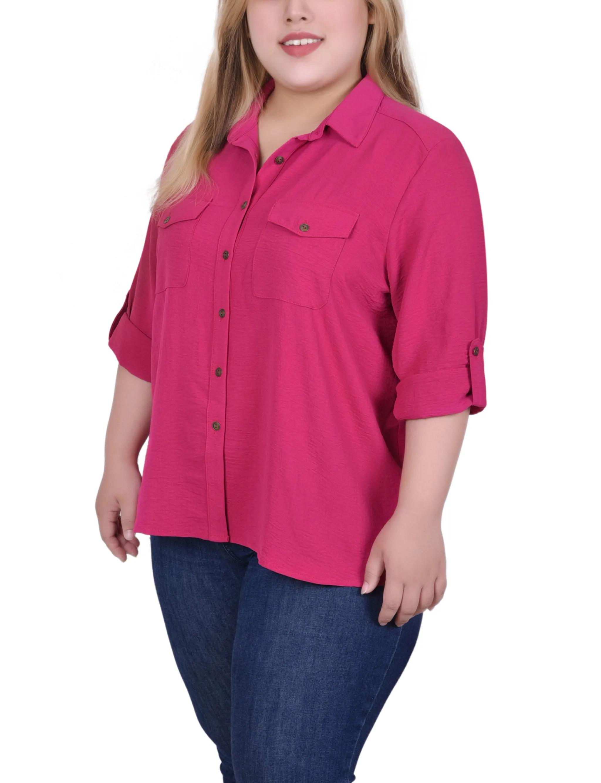 Blouse à encolure roulée