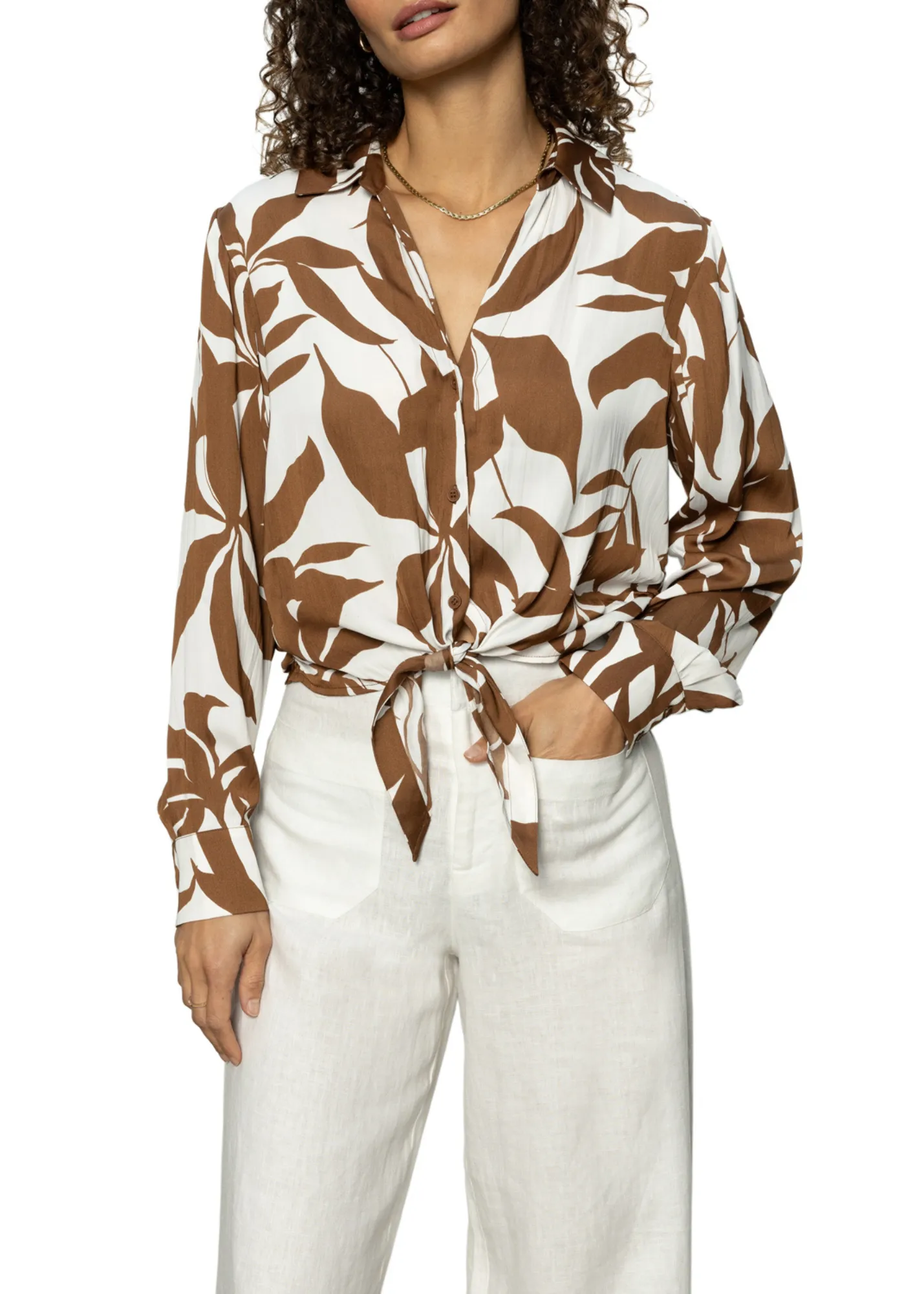 Sanctuary Vêtements Chemise à Nœud pour Amoureux de la Mode